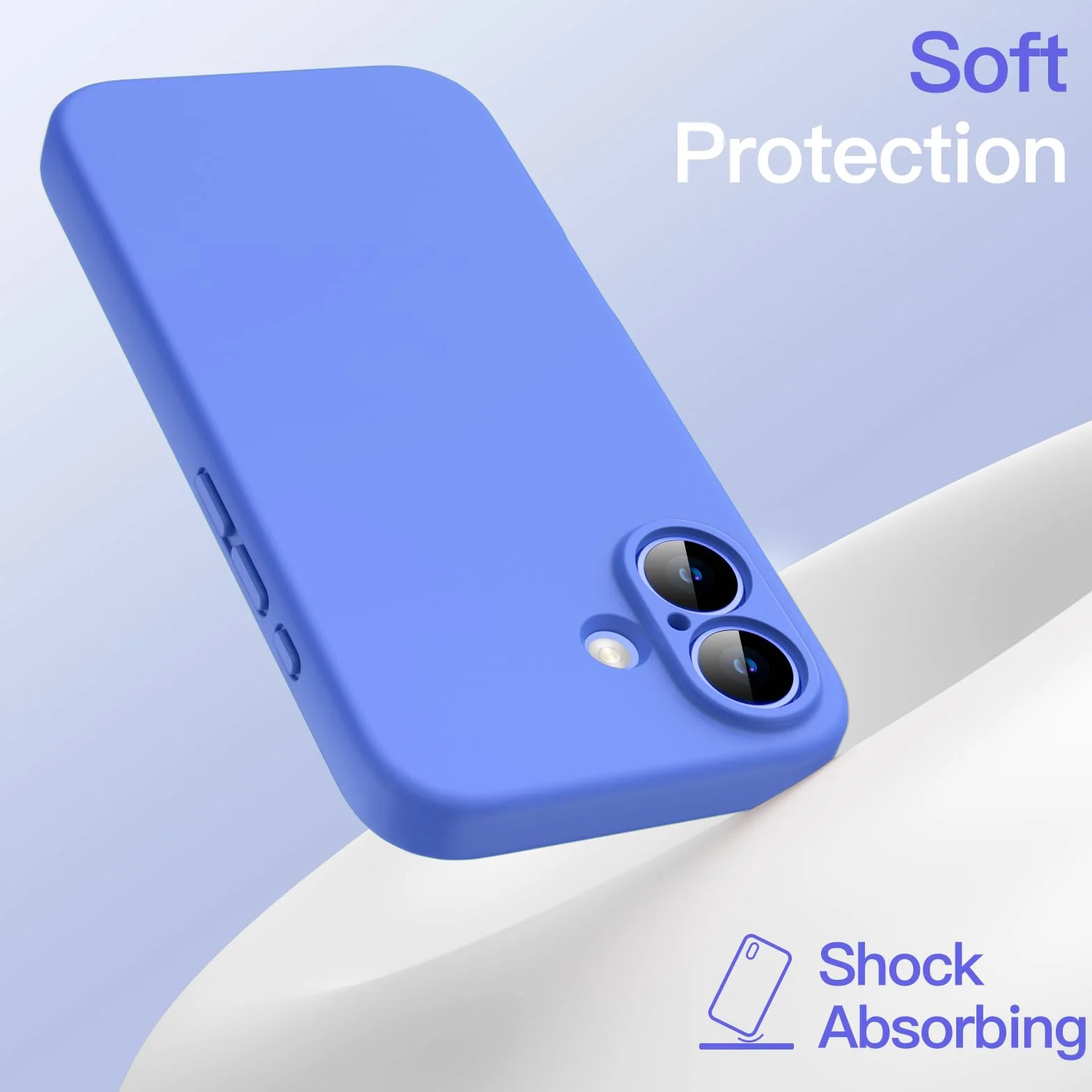 JETech Magnetyczne Silikonowe Etui dla iPhone 16 6,1 Cala, Kompatybilne z MagSafe, Jedwabisty Miękki Dotyk, Amortyzujące Osłona z Obiektywem Aparatu Pełna Ochrona (Ultramaryna)