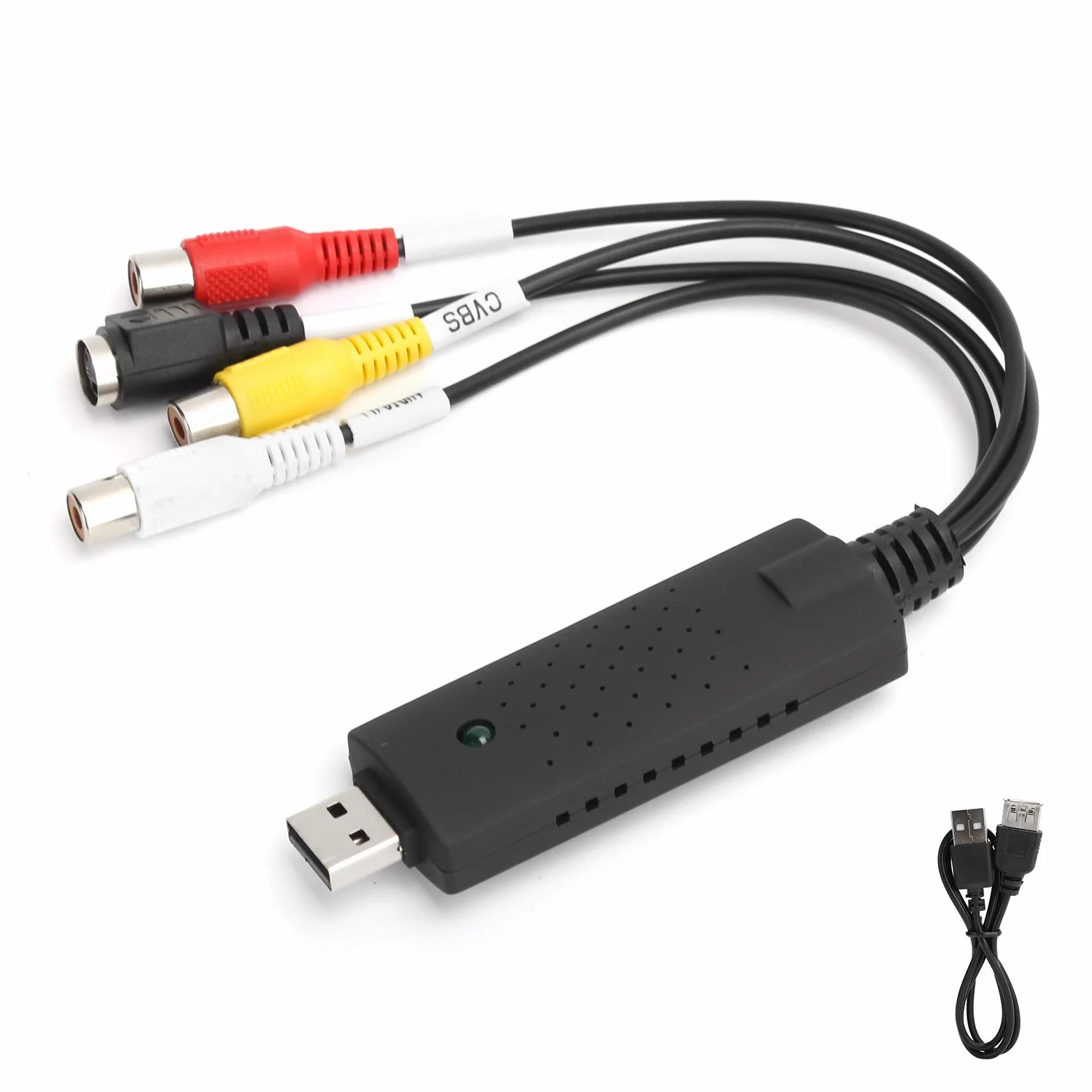 Karta przechwytywania USB 2.0 - AV/Composite i S-Video Audio Video Capture Card Karta do zbierania wideo dla systemu operacyjnego XP/Vista/7/8/10/Linux