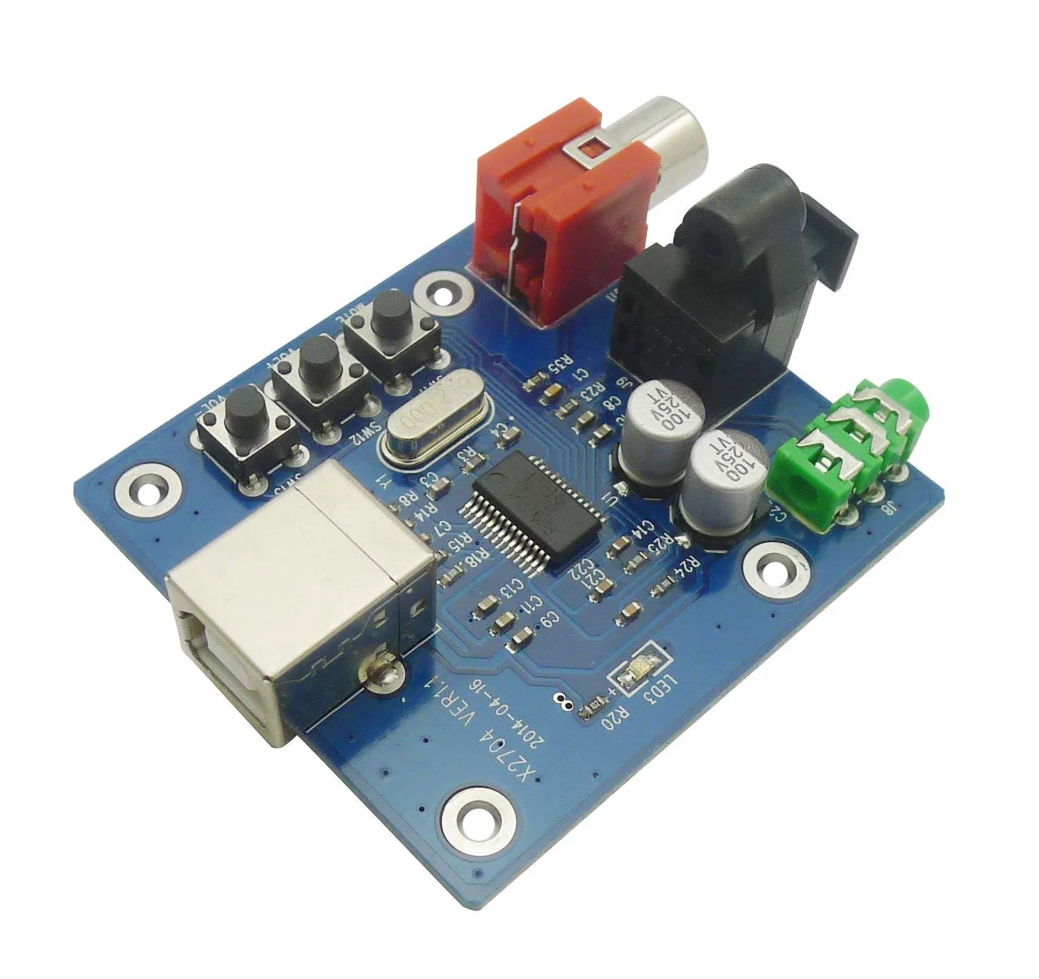 DollaTek PCM2704 USB DAC USB Power ?wiat?owodowe koncentryczne wyj?cie analogowe sz-11 dla Rasberry Pi Rasbian RaspBMC