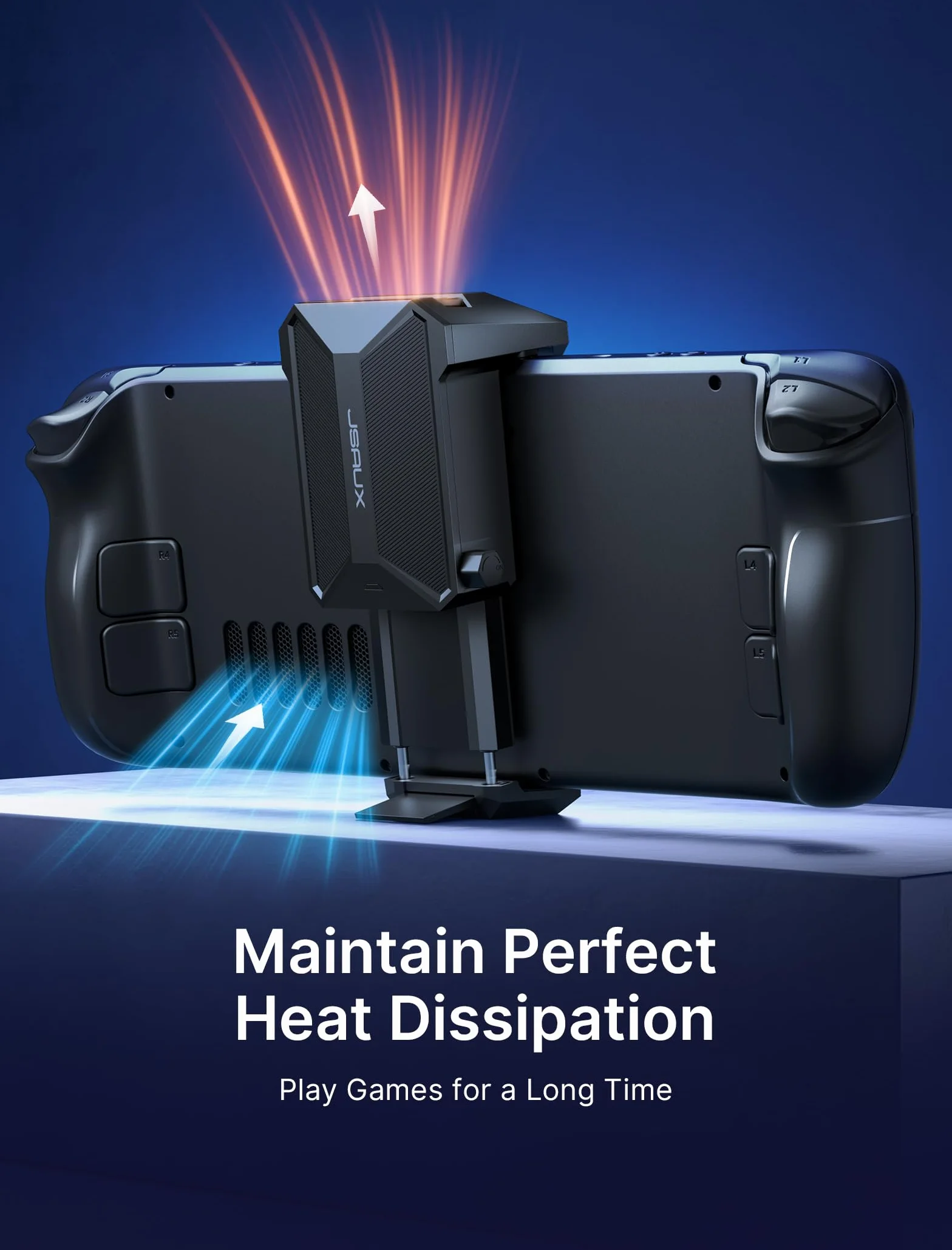 JSAUX Wentylator chłodzący kompatybilny z Steam Deck (OLED), innowacyjny wentylator chłodzący z podstawką kompatybilny z Steam Deck OLED-GP0201