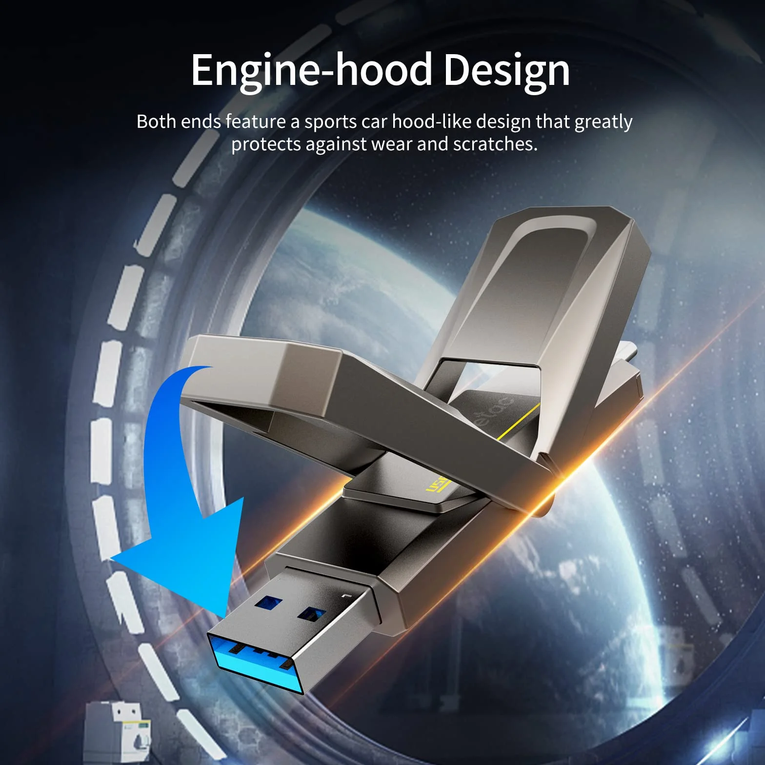 Netac US5 128 GB Solid USB State Drive Przenośny dysk SSD typu c i USB 3.2 Podwójny interfejs prędkości do 550 MB/s dla smartfonów i komputerów Notebook