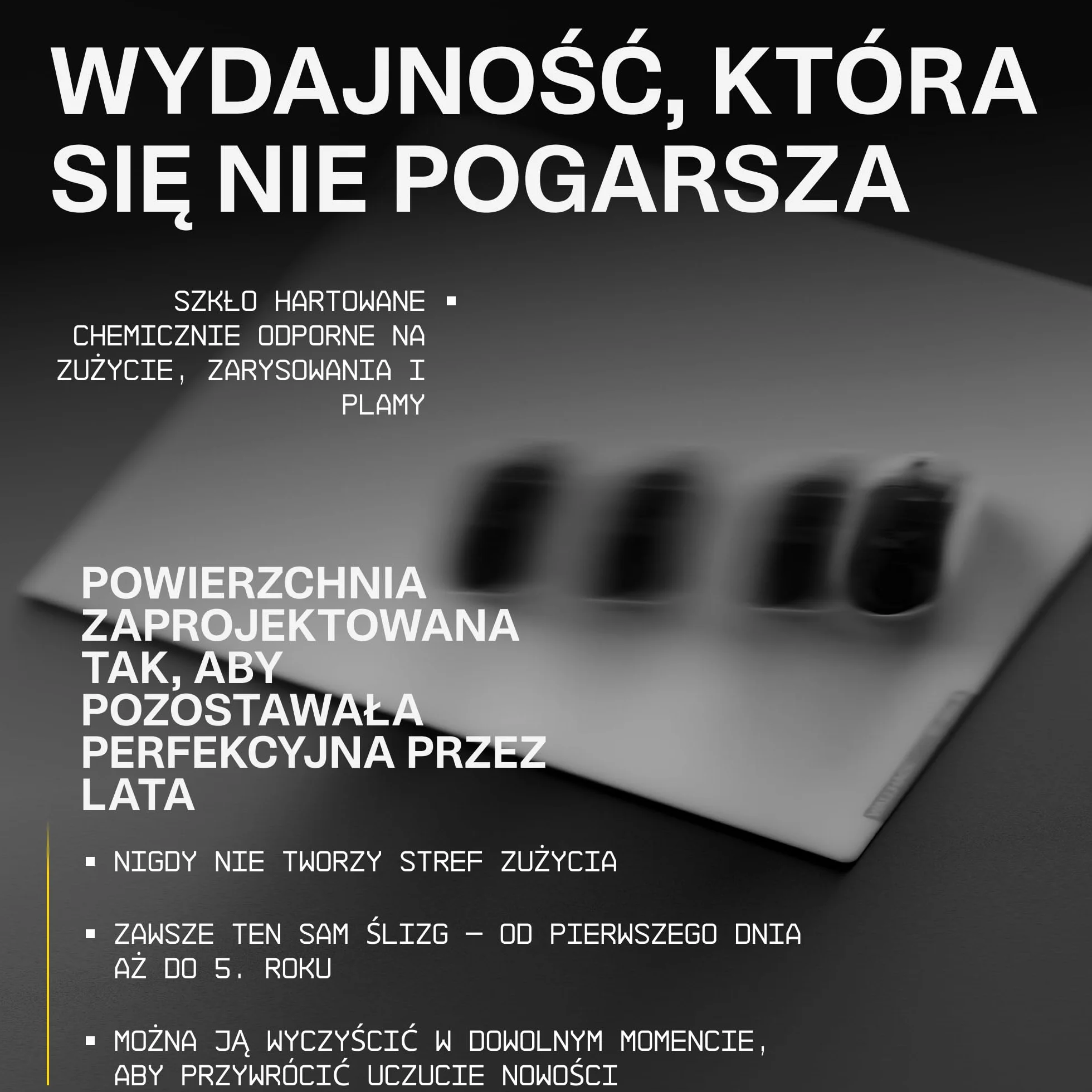 Wallhack SP-005 Szklana podkładka pod mysz do gier – powierzchnia prędkości, duża podkładka pod mysz do uprawiania sportu, gładki poślizg o niskim współczynniku tarcia, szkło hartowane, ergonomiczna