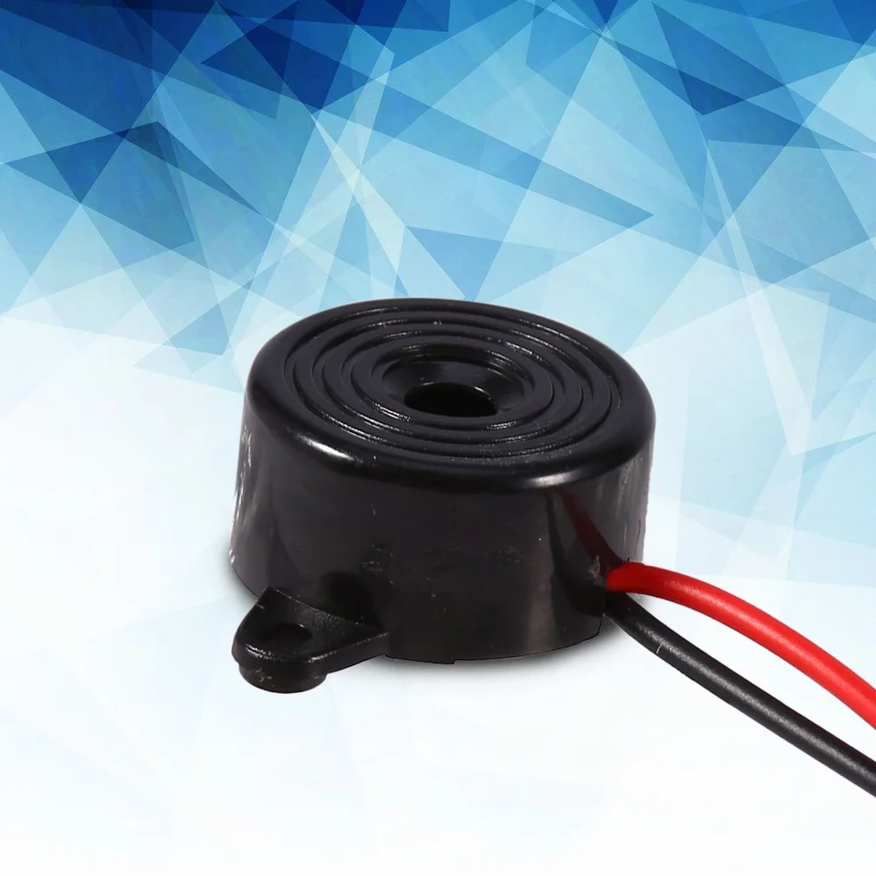 Elektroniczny Brzęczyk, 3-24 V Piezo Elektroniczny Dźwięk Ostrzegawczy Brzęczyk Alarm 85-95dB Ciągły Dźwięk Długość Kabla 100mm