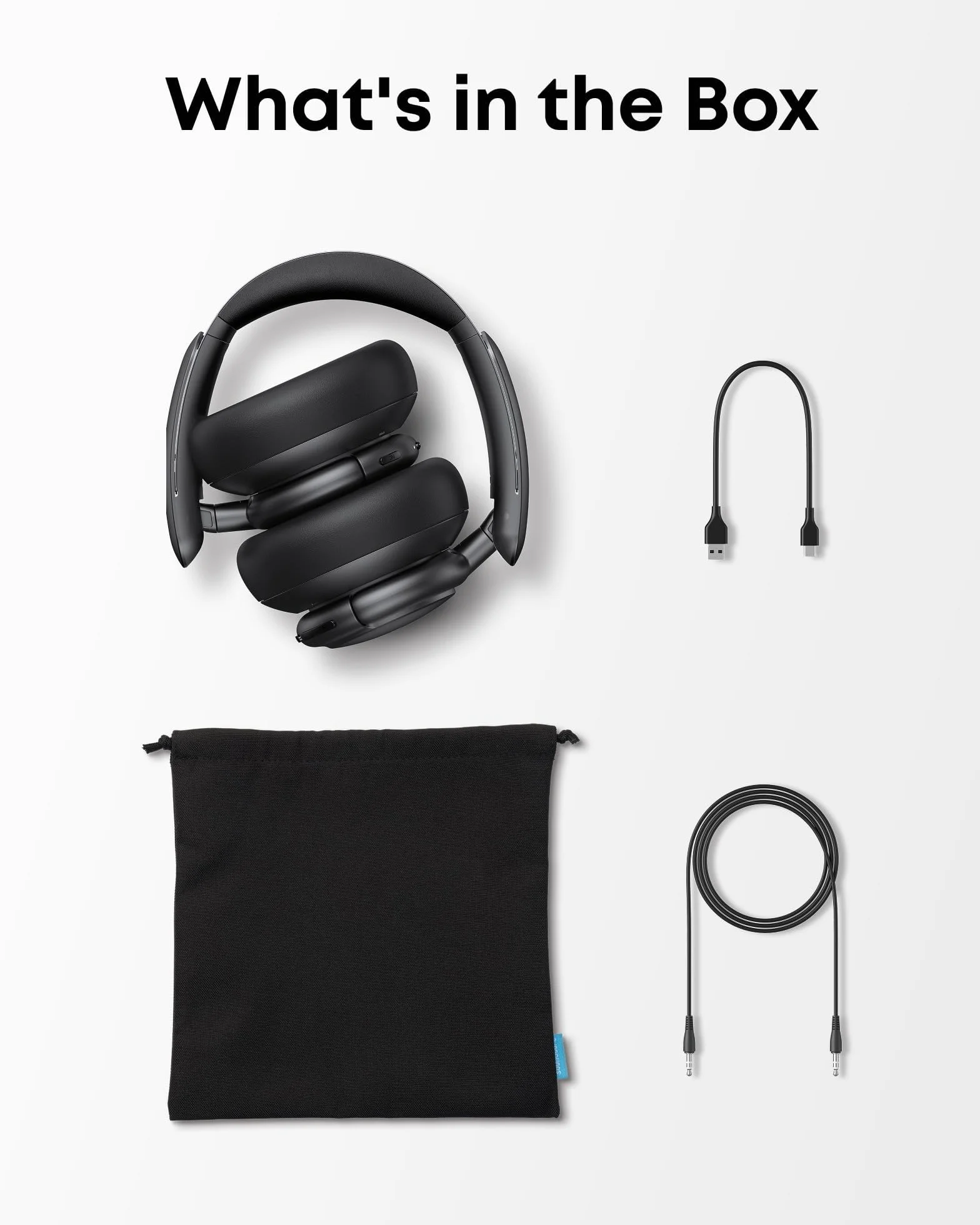 Soundcore Q30(odnowiona) by Anker słuchawki z hybrydową redukcją szumów, wieloma trybami, wysoką rozdzielczością dźwięku, aplikacją, 40 godz. odtwarzania, komfortem
