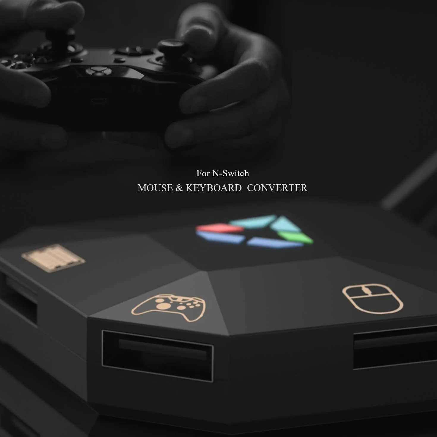 INF Adapter Konwerter myszy i klawiatury dla Nintendo Switch/PS3/PS4/Xbox One/Xbox 360, Konwerter klawiatury i myszy do gier dla konsoli