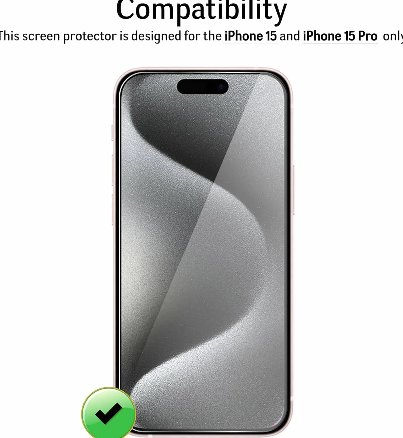 Ochraniacz ekranu do iPhone 15 / iPhone 15 Pro [2 sztuki] szkło hartowane na ekranu, screen protector ochronne ekran