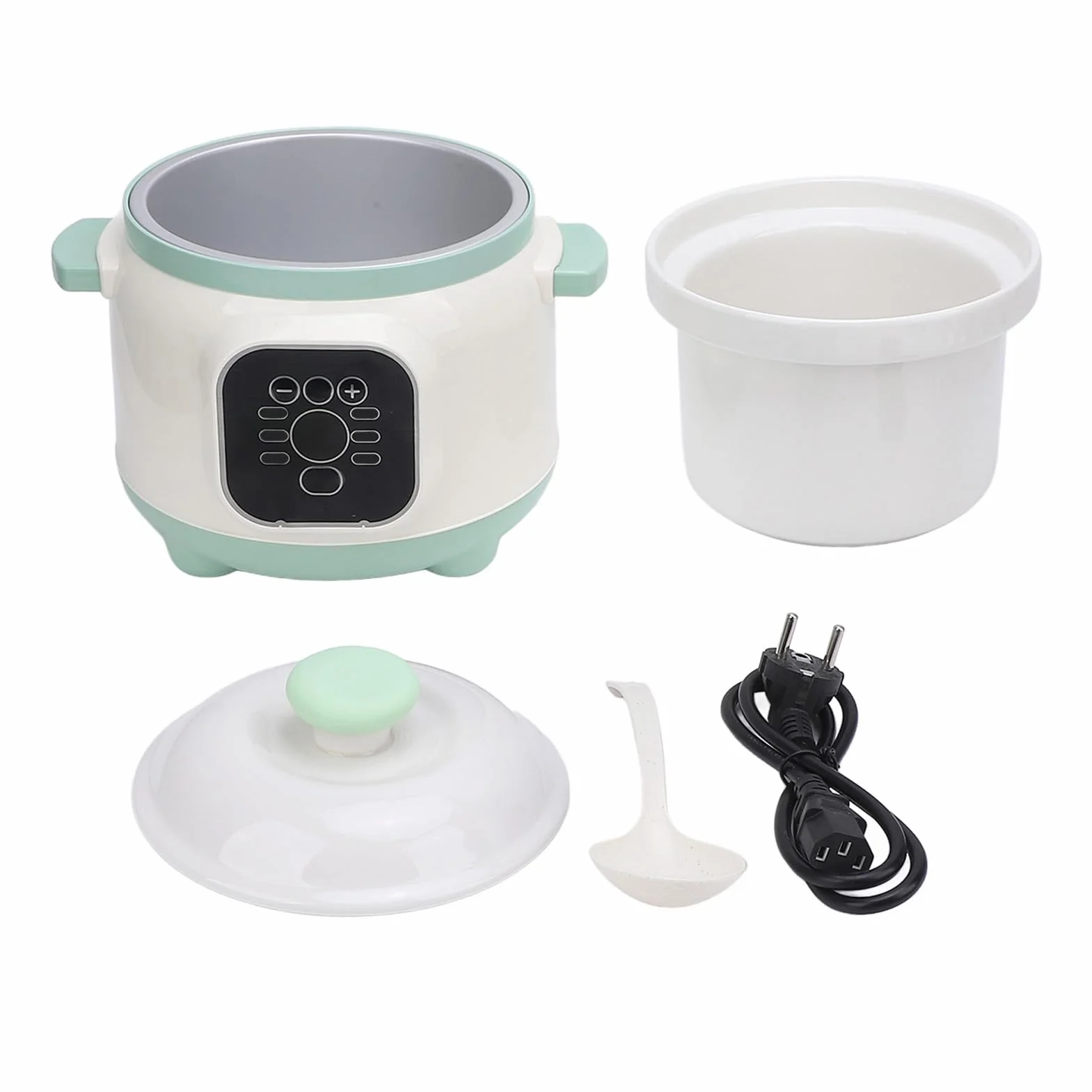 Elektryczny Garnek do Gulaszu 1,8 L Ceramiczny Wielofunkcyjny Wolnowar