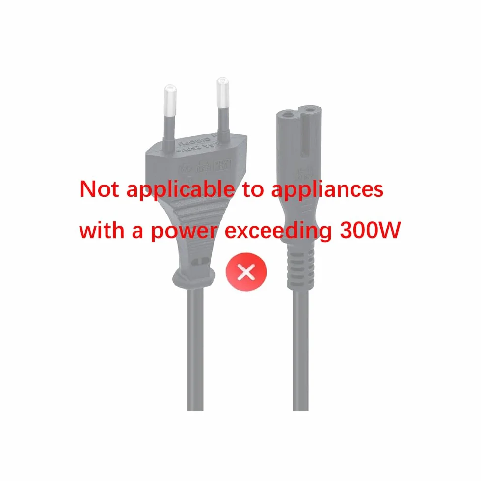 Kabel Zasilający AC do Xbox One S/X, Series XSX/S - 2 m EU Wtyczka 2-Pinowa
