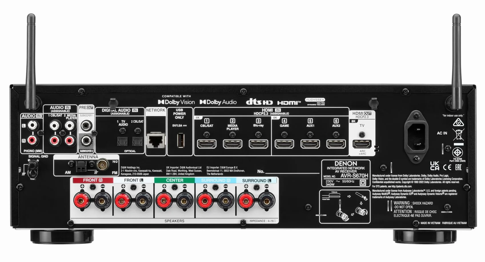 Deno AVR-S 670H 5.2 AV-Receiver bk
