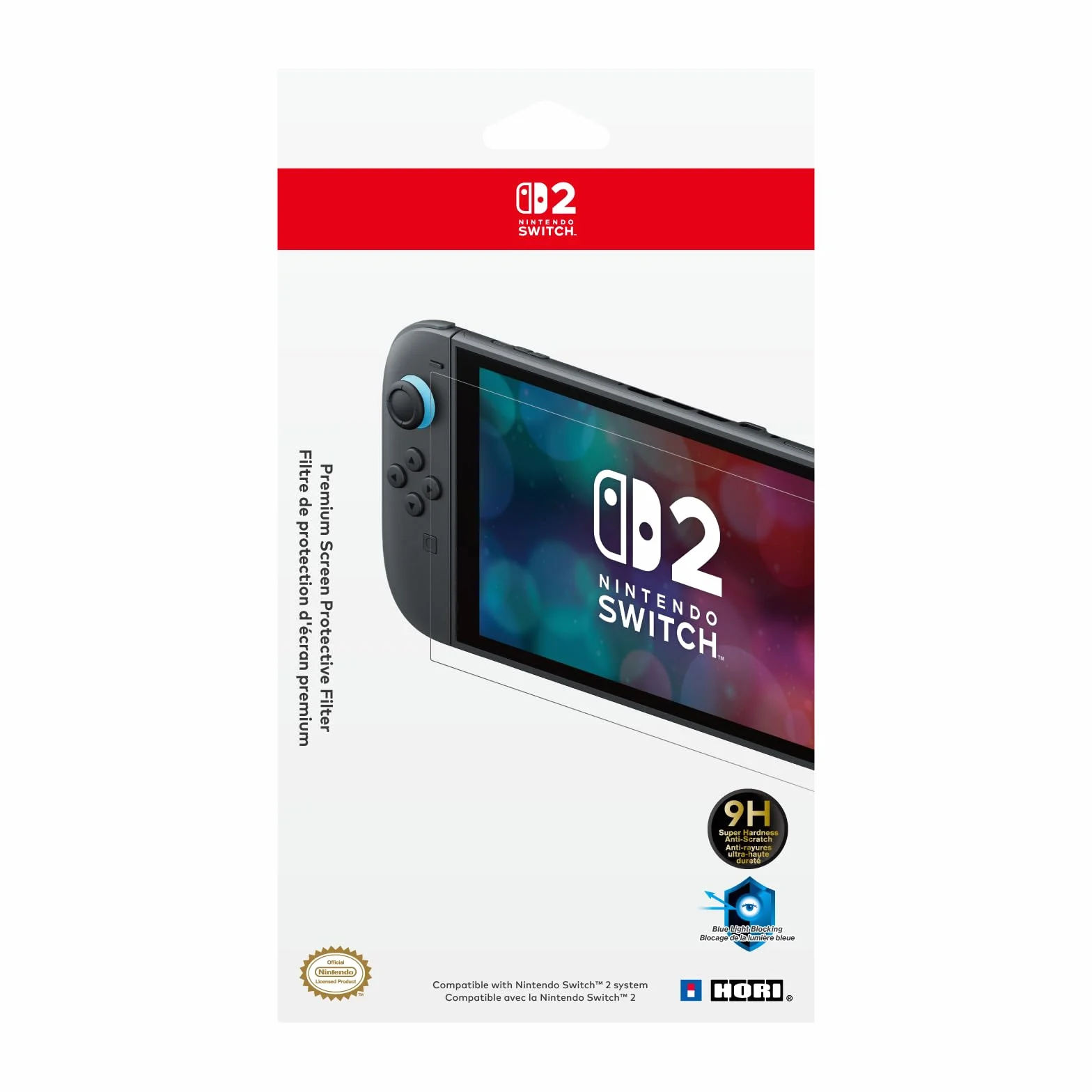 HORI Wysokiej jakości folia ochronna na ekran Nintendo Switch 2 – na oficjalnej licencji Nintendo