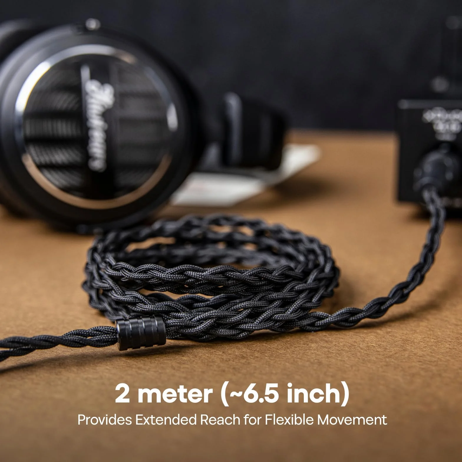 Linsoul Tripowin Nova Kabel do słuchawek do monitora, przewód do słuchawek nausznych, 4-żyłowy, srebrna folia/hybrydowy kabel OCC, 2 m, podwójny kabel 3,5 mm do 4,4 mm/3,5/XLR, dla audiofilów (3,5 mm