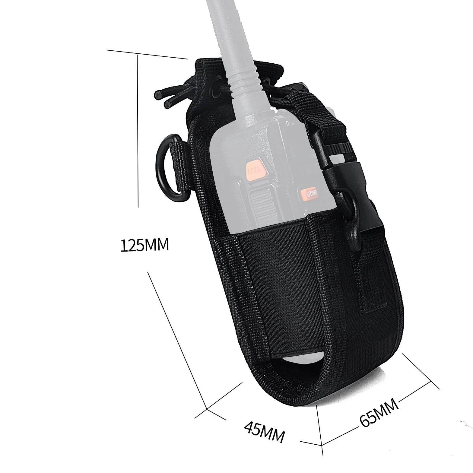 Wielofunkcyjny uchwyt na radio 3 w 1, etui kompatybilne z Kenwood Yaesu Icom Motorola Baofeng UV5R UV82 TYT UV5RA HYT 888S dwukierunkowe radio Walkie Talkie (2 sztuki)