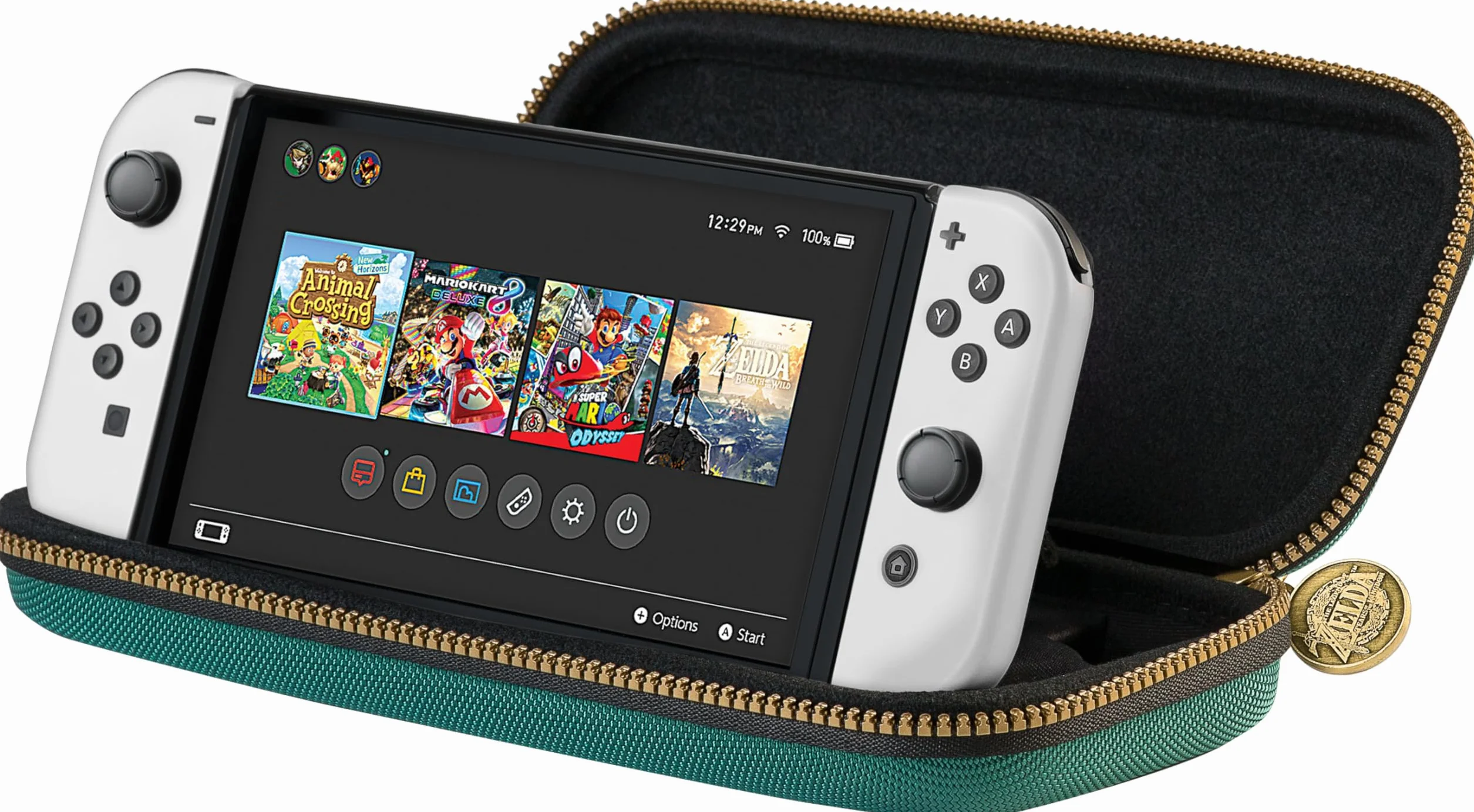 Game Traveler Nintendo Switch Zelda Tears of The Kingdom Deluxe Travel Case