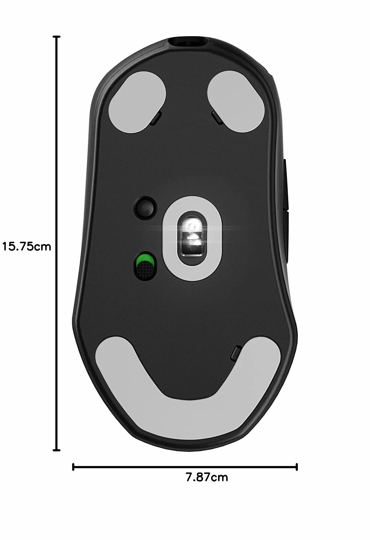 SteelSeries Prime Mini Wireless Bezprzewodowa Mysz do Gier Esports, 100h Baterii, Magnetyczne Przełączniki Optyczne, Czarna