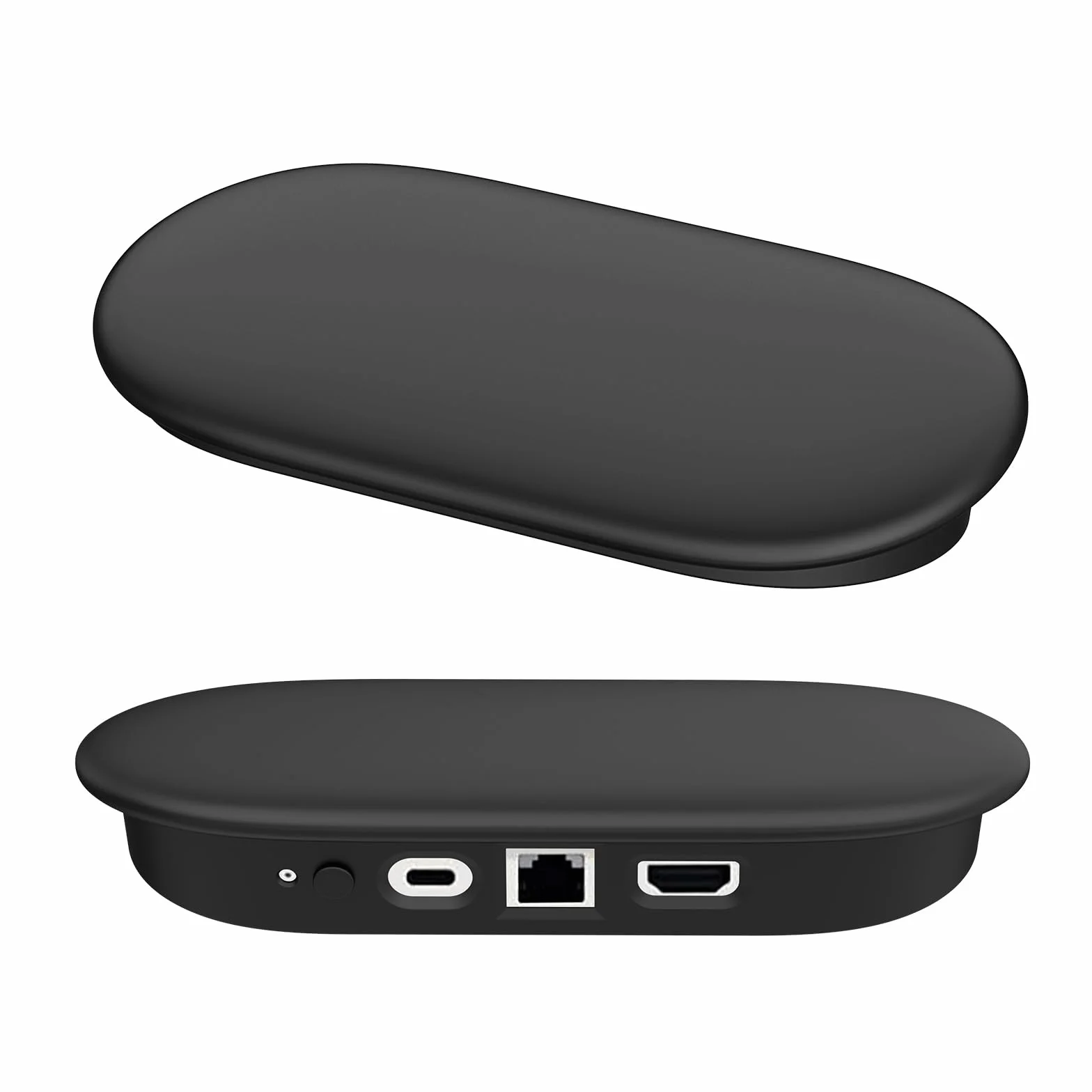 FTRONGRT Etui kompatybilne z Google TV Streamer 4K 2024 Host, wodoodporne, miękkie silikonowe etui chroniące przed upadkiem... czarne