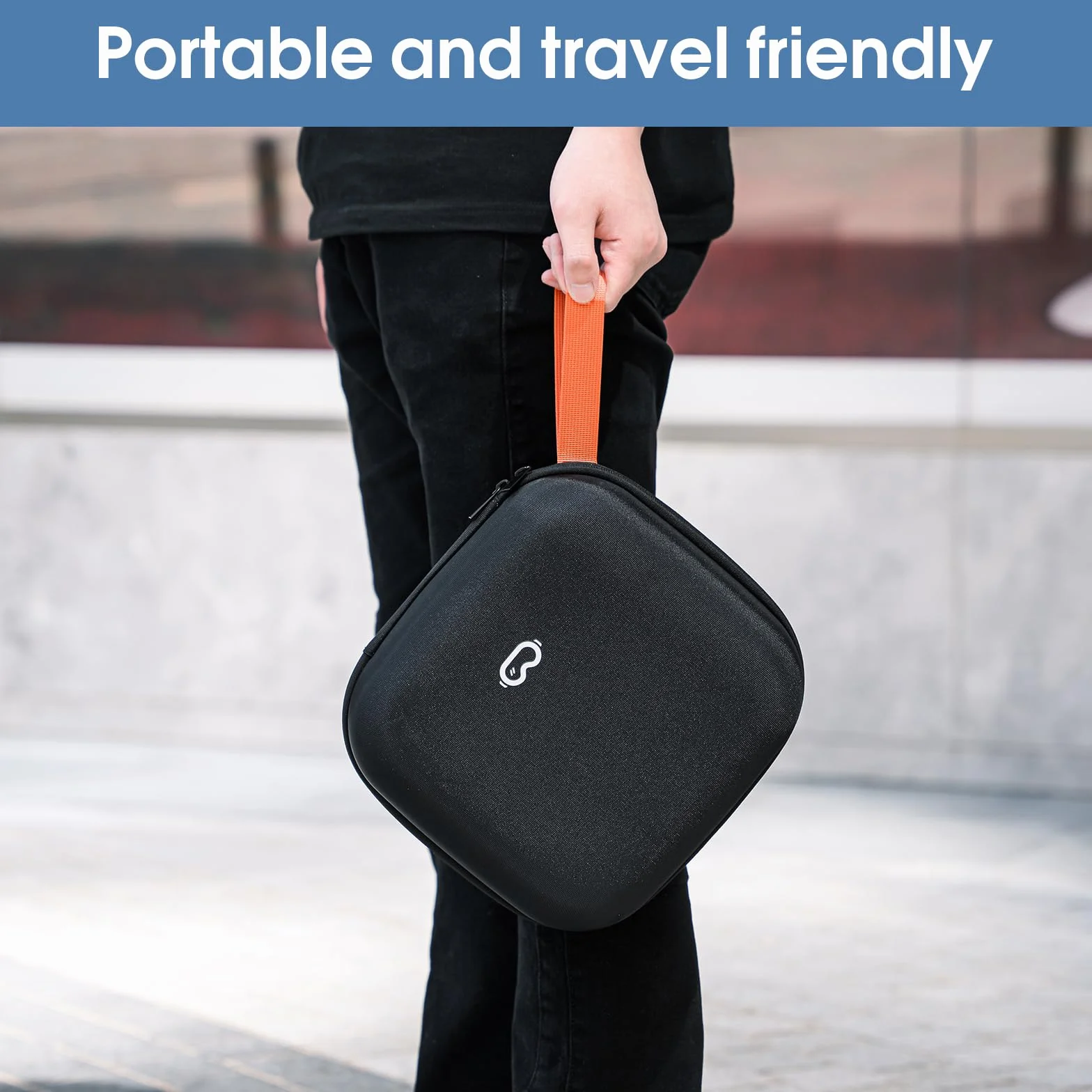 ProCase Etui Kompatybilne z Oculus Meta Quest 2, Quest 3, Apple Vision Pro VR, Pasek na Głowę i Akcesoria do Kontrolera, Twarda Torba do Podróży i Przechowywania, S-Czarna