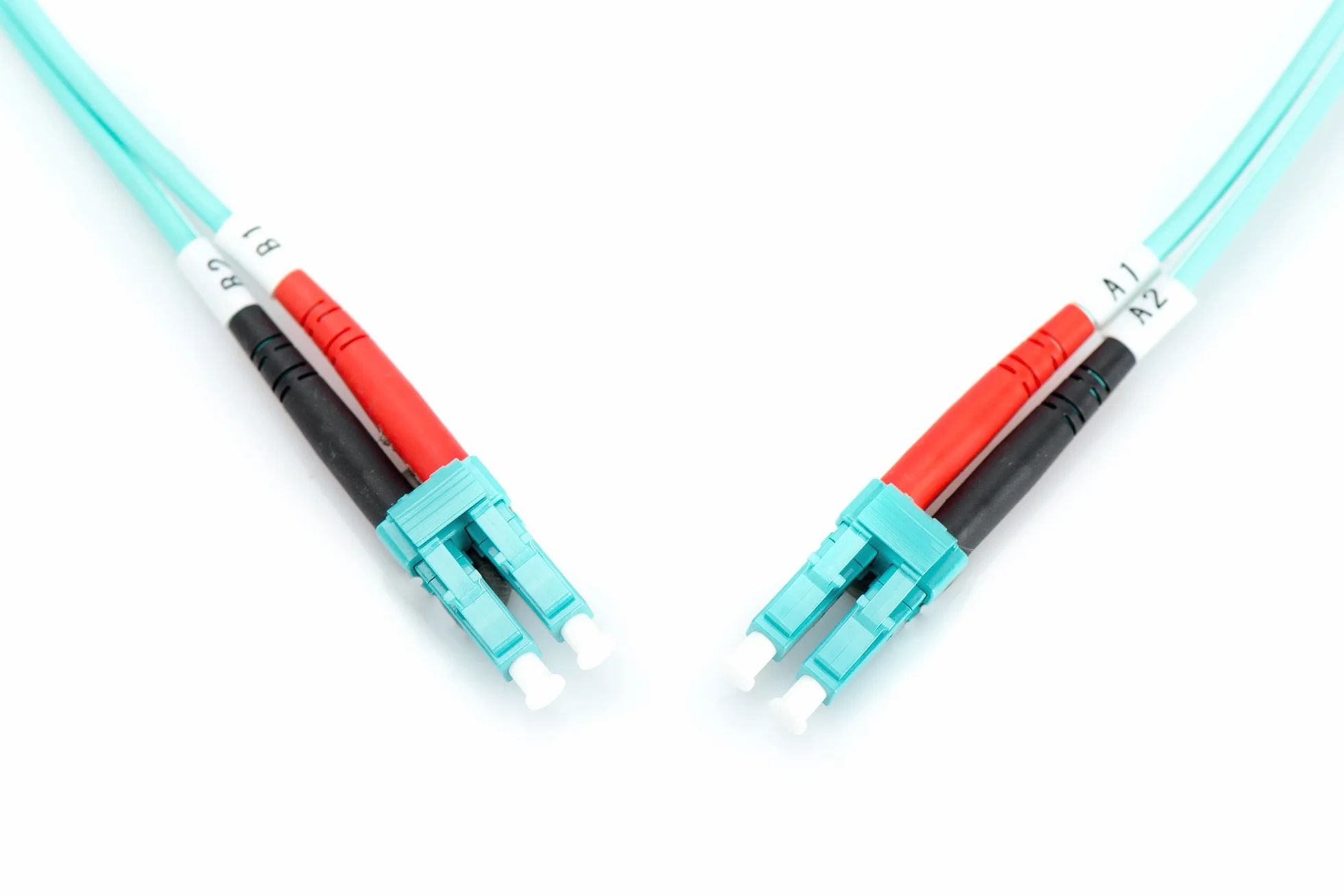 DIGITUS DK-2533-01/3 – Kabel Światłowodowy OM3 – 1 m – LC do LC – Dupleksowy – 1/10/40/100 Gbit/s – MM Wielomodowy Światłowodowy Kabel LAN – Typ Włókna: 50/125 µ – Turkusowy (Aqua)