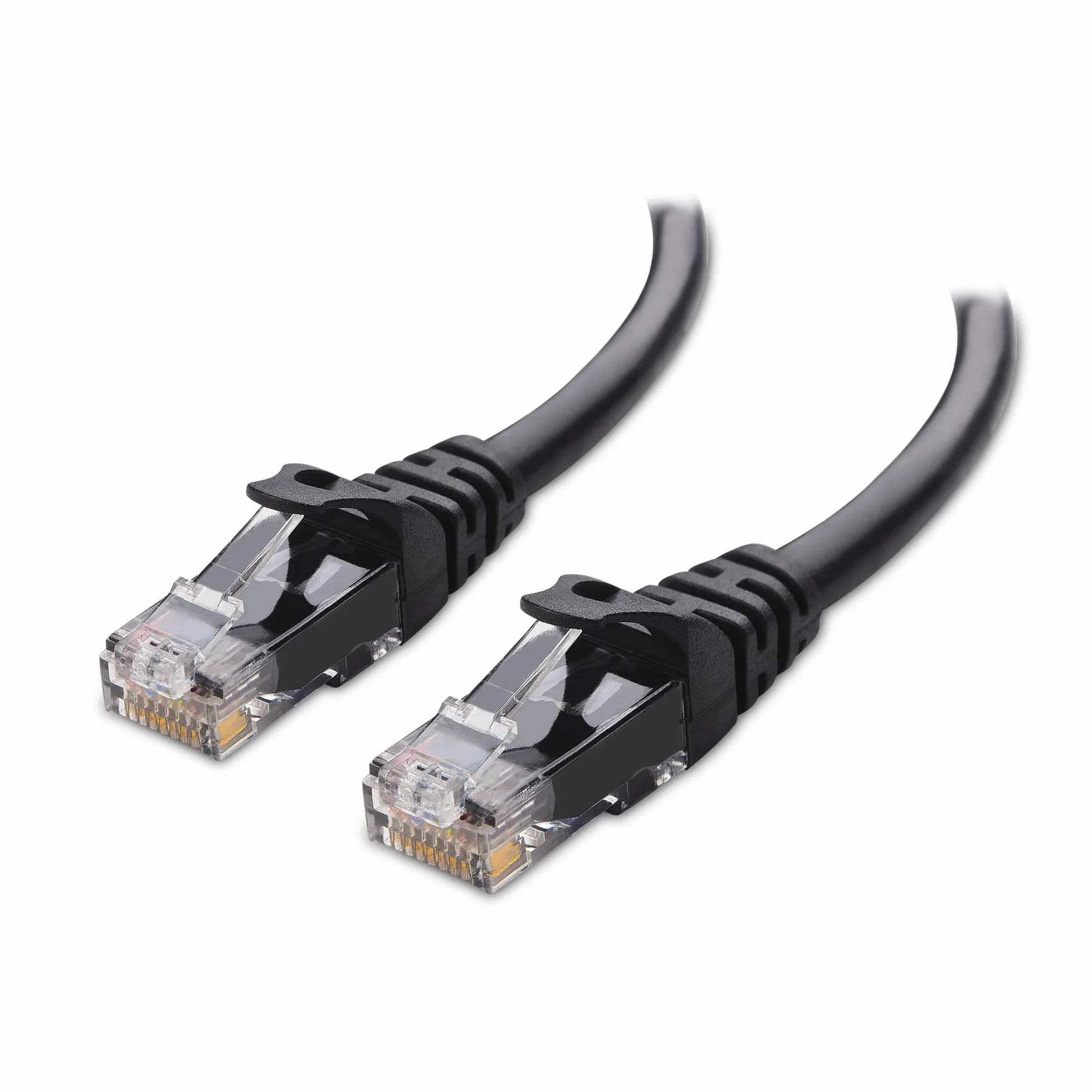 Cable Matters 10G Krótki kabel Ethernet Cat 6 Formowane 0,9m (kabel Cat 6, RJ45 Cat 6) w kolorze czarnym - 0,9 metra