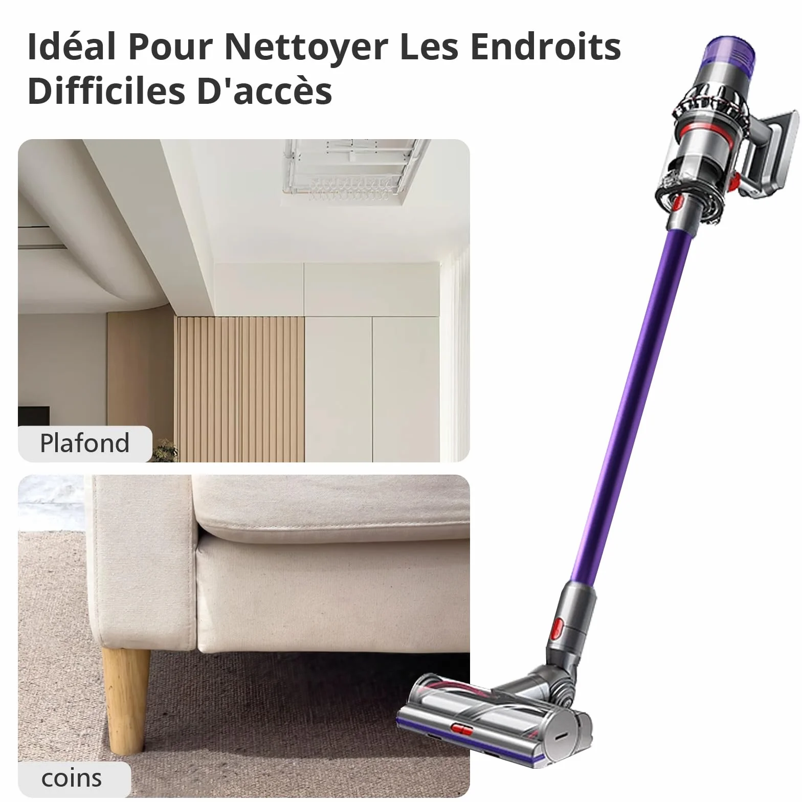 Rura teleskopowa do Dyson V11 V10 V15 V8 V7 73 cm Szybkozłączka 2w1
