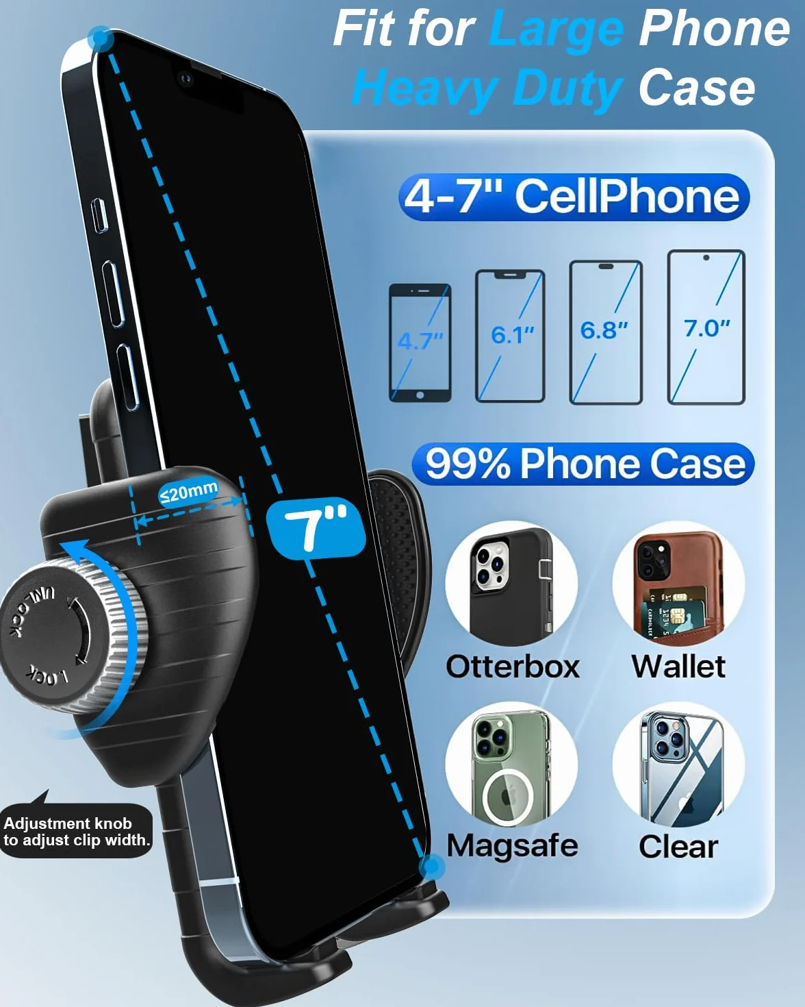 Uchwyt na telefon do wózka rowerowego, [Super stabilny], uchwyt na telefon do wózka inwalidzkiego, łodzi, wózka zakupowego, uchwyt na kierownicę z giętką szyją do iPhone 16 15 14 Pro Max