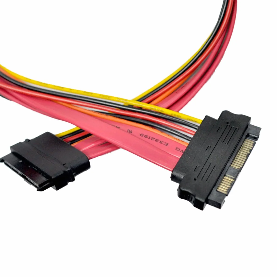 WLGQ SAS 29PIN SFF-8482 przedłużacz męski na żeński kabel dysku twardego