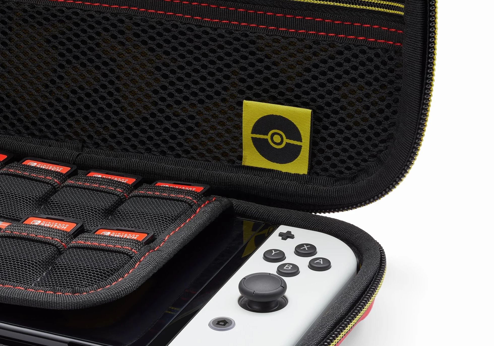 Ochronny pokrowiec PowerA Travel Pro do konsoli Nintendo Switch model OLED - Skok Pikachu, obudowa, pokrowiec na konsolę, akcesoria, pojemnik, oficjalnie licencjonowane