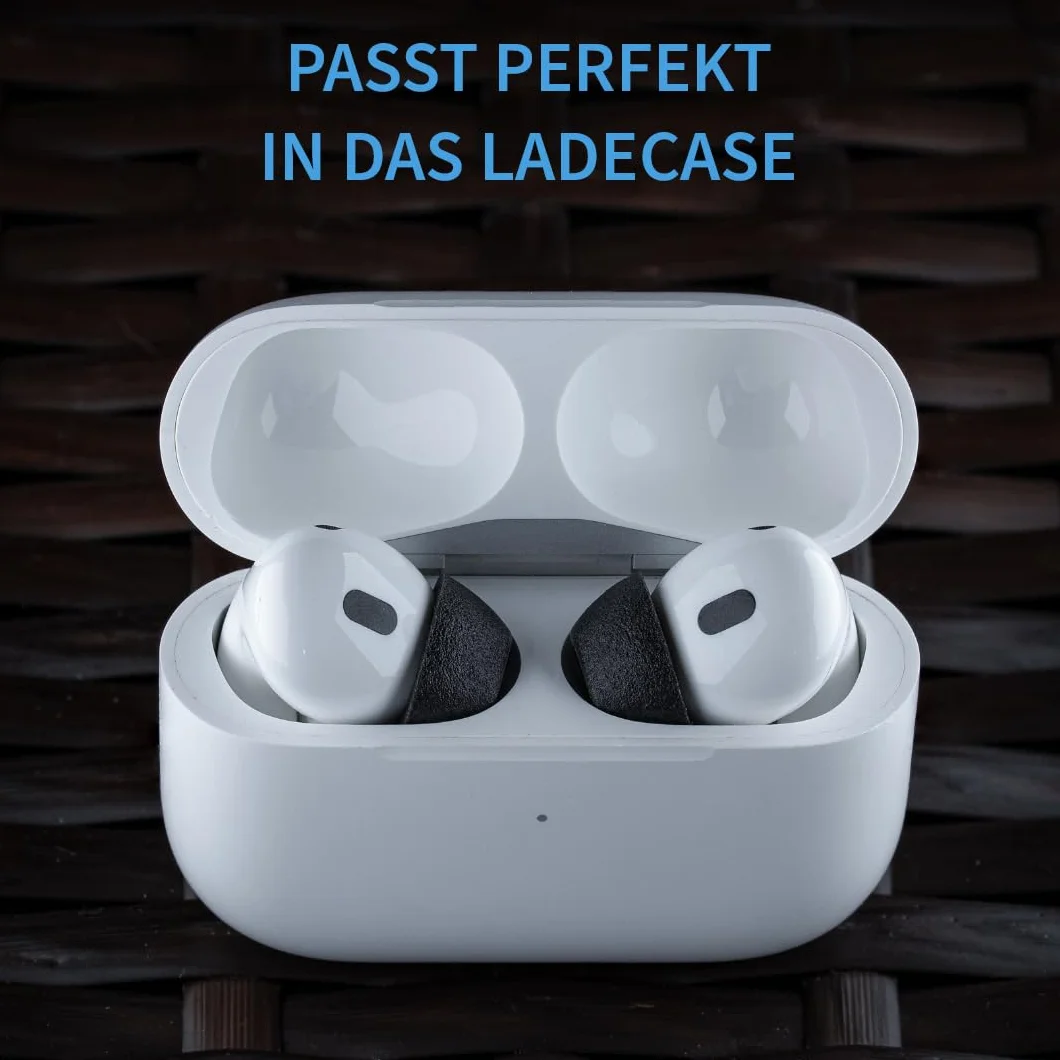 Comply TrueGrip MAX wymienne zatyczki do uszu z pianki z pamięcią kształtu do Apple AirPods Pro (3 generacji), technologia SmartSkin, doskonała izolacja akustyczna, czarne, rozmiar L, 3 pary