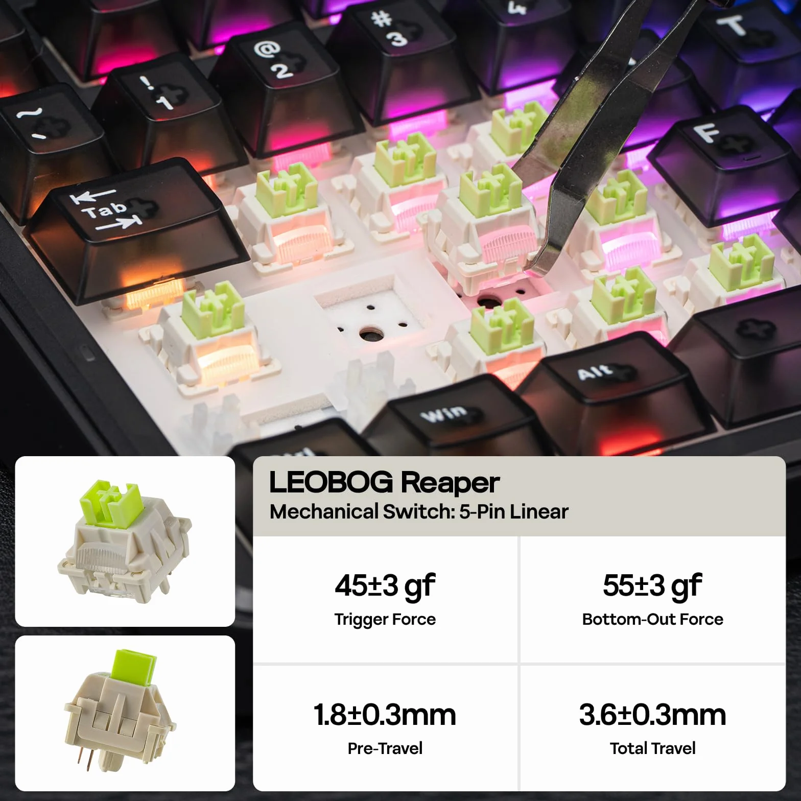 EPOMAKER Aula F75 MAX Bezprzewodowa mechaniczna klawiatura do gier 75% TFT pokrętło czarny matowy Reaper