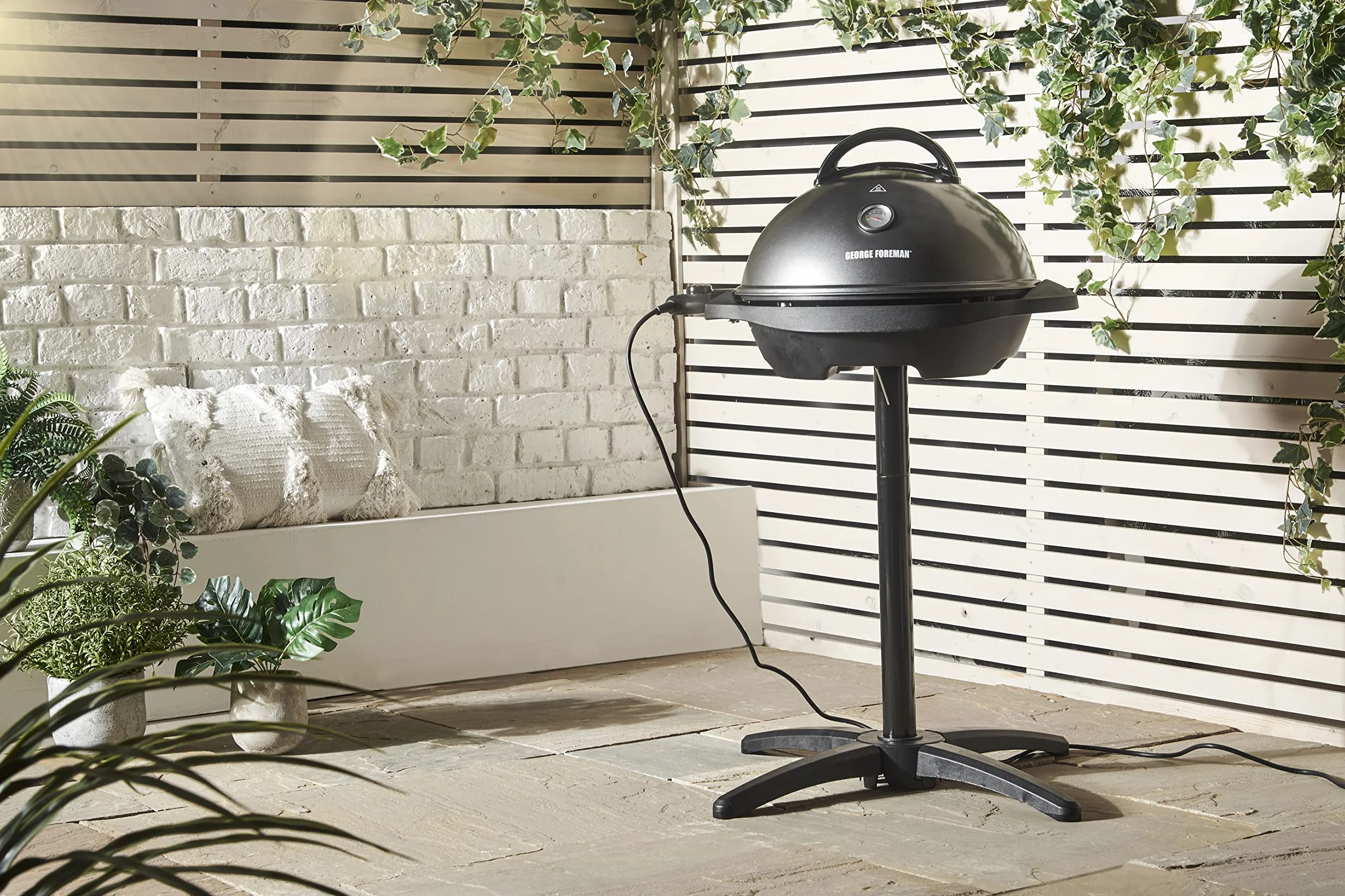 George Foreman Grill elektryczny 2400W 1500cm² nieprzywierający regulacja temperatury czarny