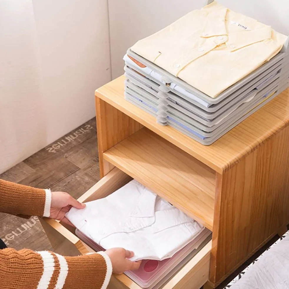 Cloth Fast Folder T-shirts Laundry Folder Organizer Fast Clothes Folding Board Laundry Fold Board for Home Storage