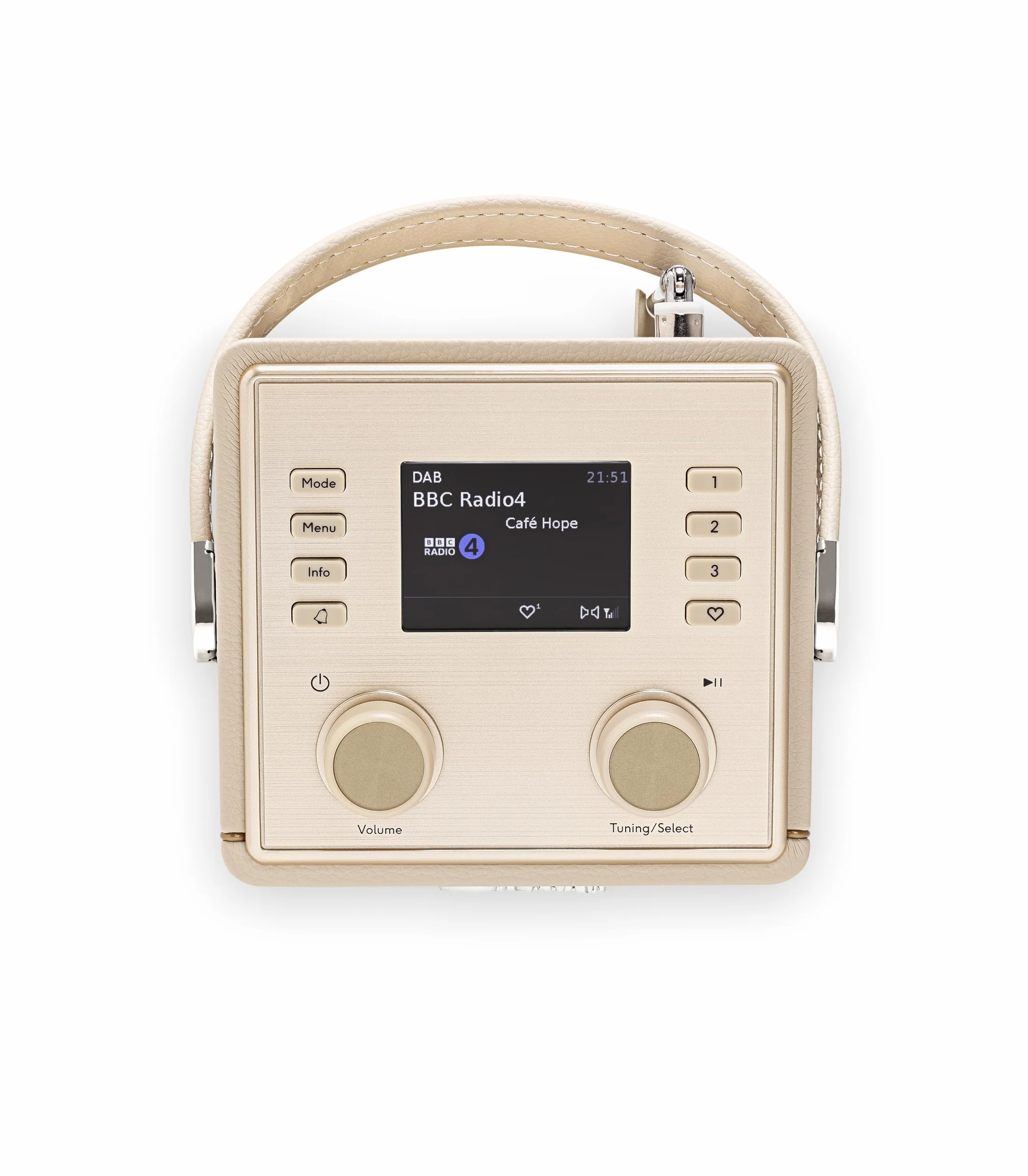 Revival Mini 2 Dab+/FM/Bluetooth przenośny budzik, pastelowy krem