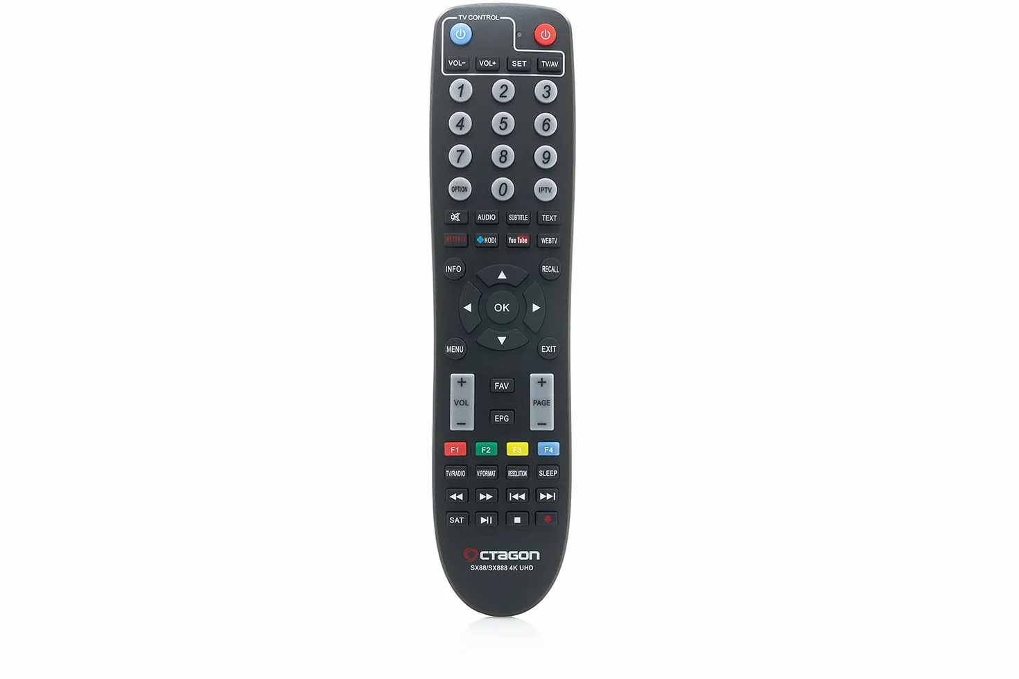 Octagon SX888 V2 (wersja 2) 4K UHD IP odbiornik H.265 z DualOS, 1 GB RAM 4 GB Flash Stalker IPTV Multistream czarny