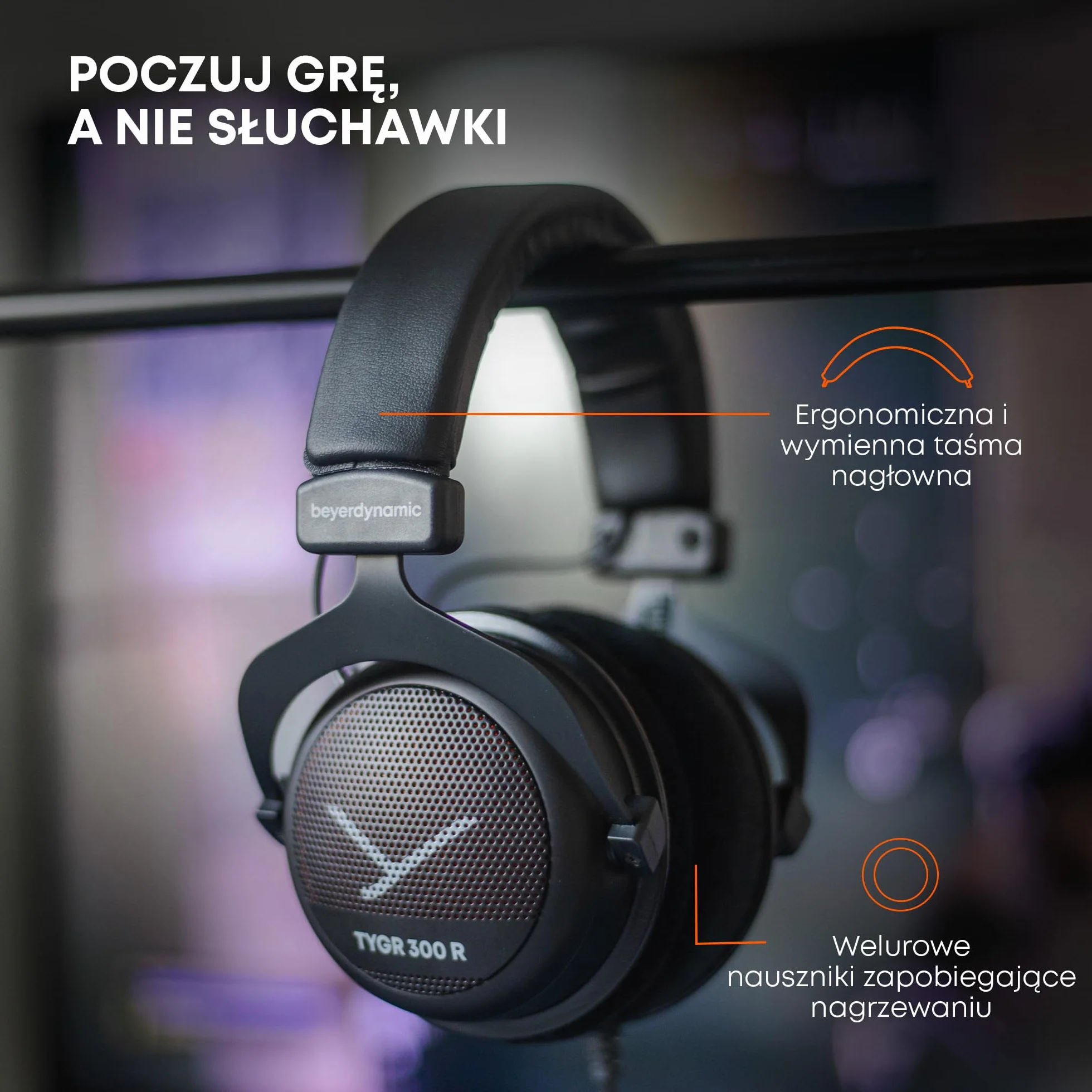 beyerdynamic TYGR 300 R słuchawki, otwarte słuchawki do gier, przewodowe, czarne, odpowiednie do konsoli PS4, PC, Xbox, Nintendo i Mac...