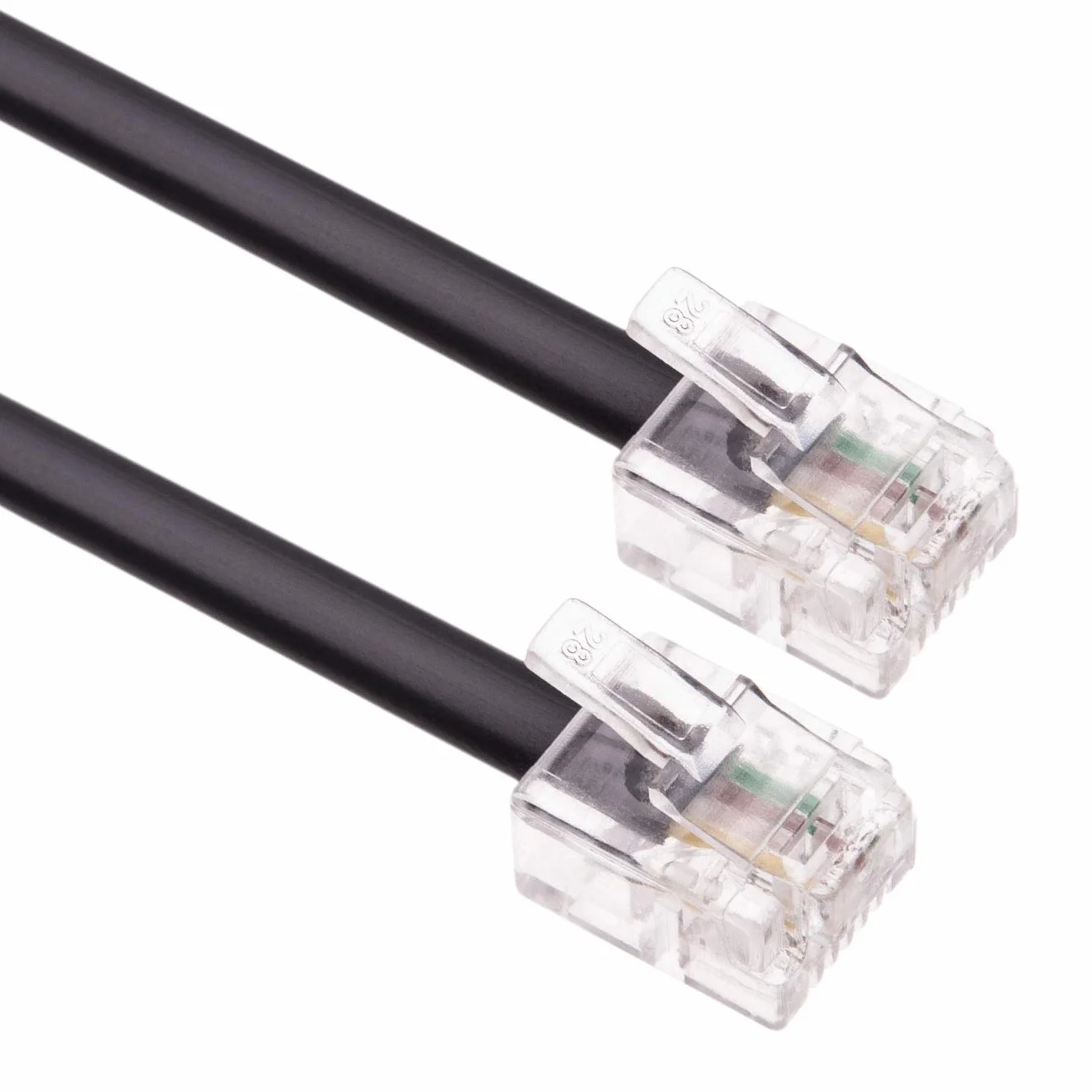 Keple 1 m kabel RJ11 ADSL przedłużacz przewód telefoniczny wtyczka telefoniczna BT Internet szerokopasmowy męski na męski router i modem do gniazda telefonu RJ11 / mikrofiltr / przewód stacjonarny