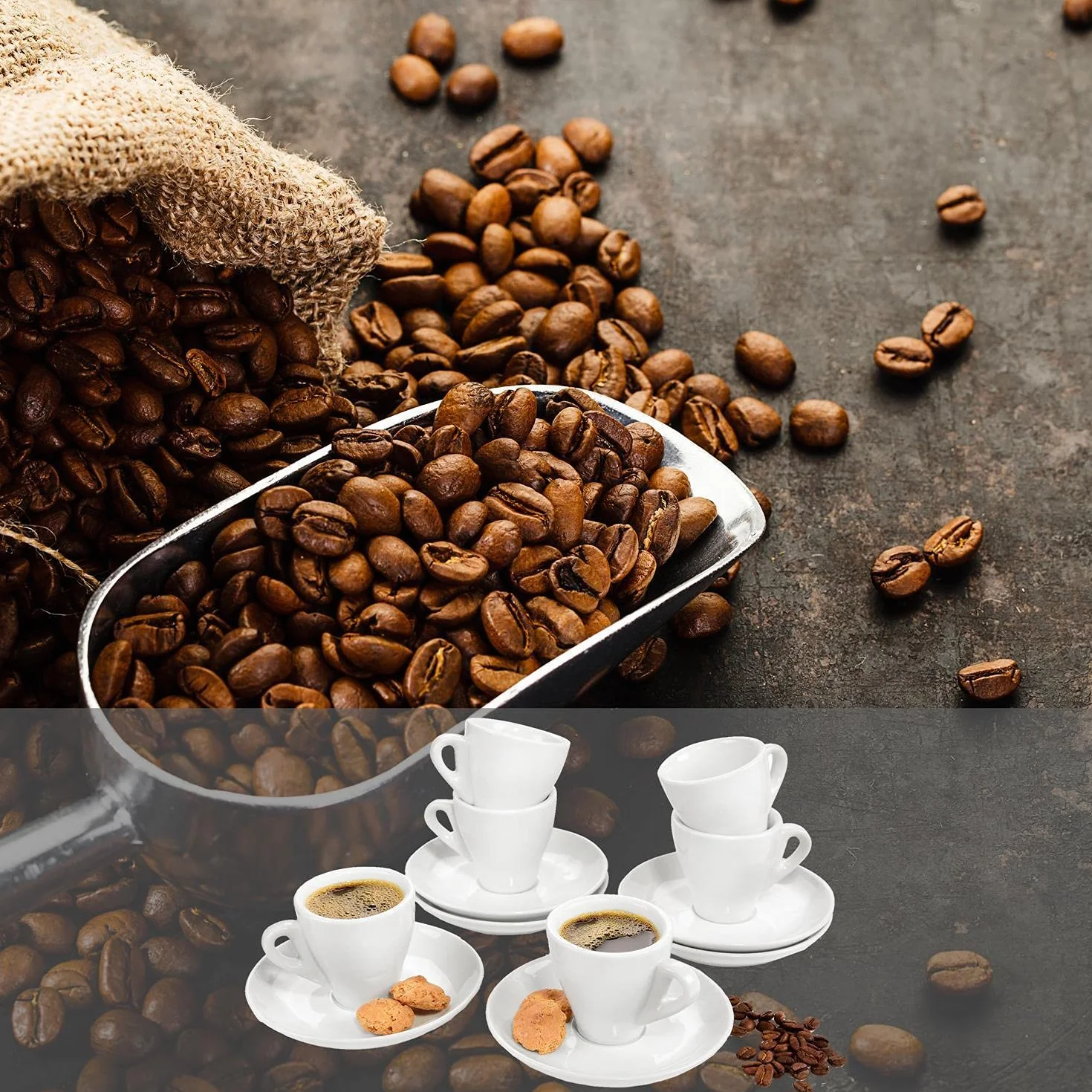 Sänger Kubek do espresso New Port dla 6 osób, zestaw 12 sztuk, kolekcja premium