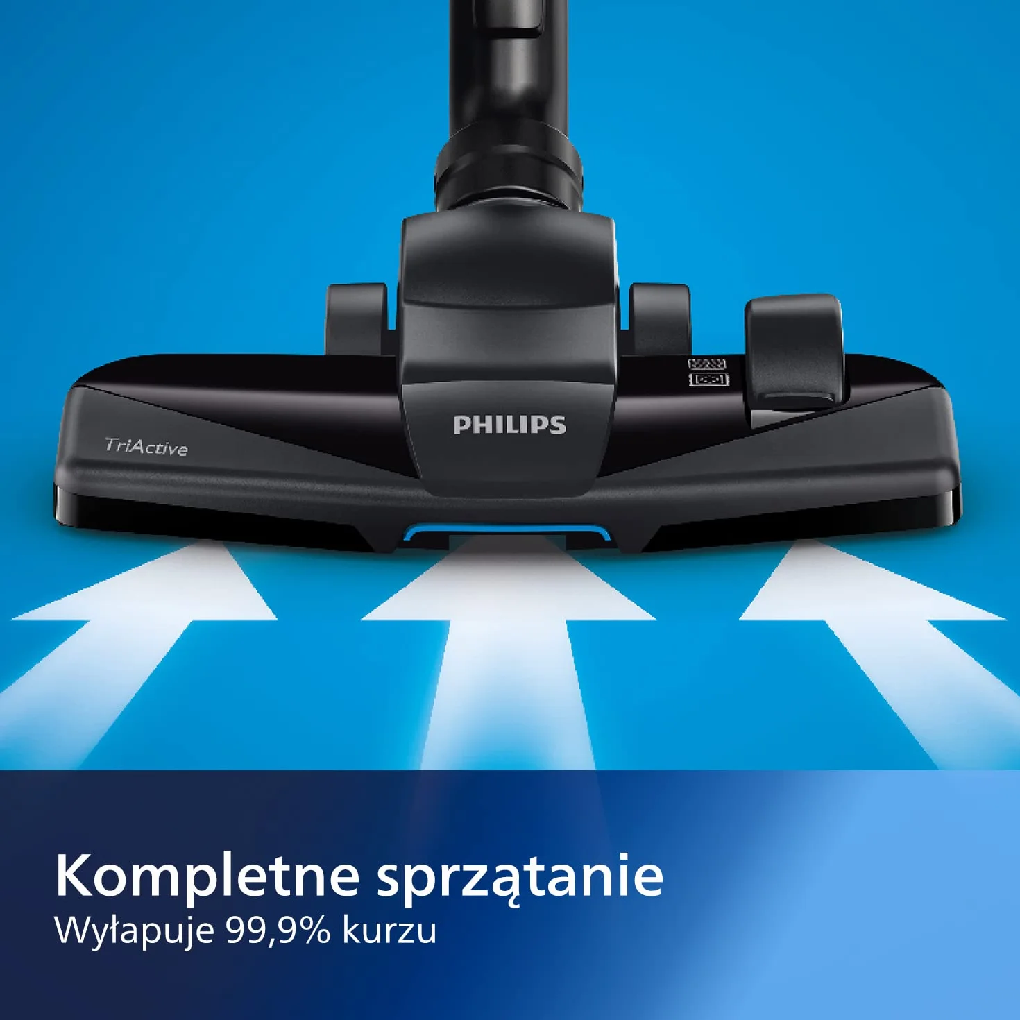 Philips Seria 3000 Performer Compact Odkurzacz Workowy 900W Filtr Antyalergiczny 9m Granatowy