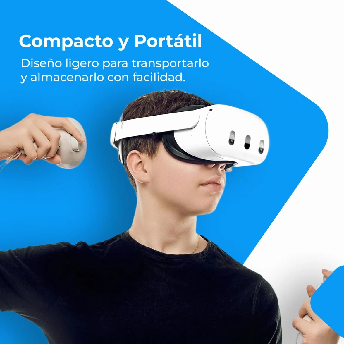 NK Pasek kompatybilny z Meta Quest 3S i Quest 3 Okulary VR - Regulowana długość, Biały
