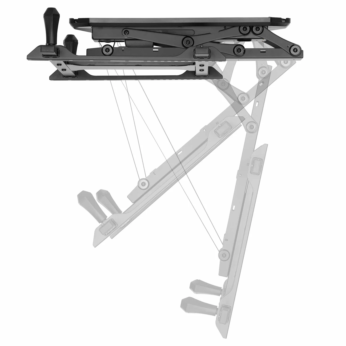 Maclean MC-880 Profesjonalny Elektryczny Pochylany Uchwyt TV 32-70" na Sufit, Uniwersalny Sufitowy uchwyt Regulowany o Obciążeniu do 35 kg z Pilotem Zdalnego Sterowania, Max VESA 600x400