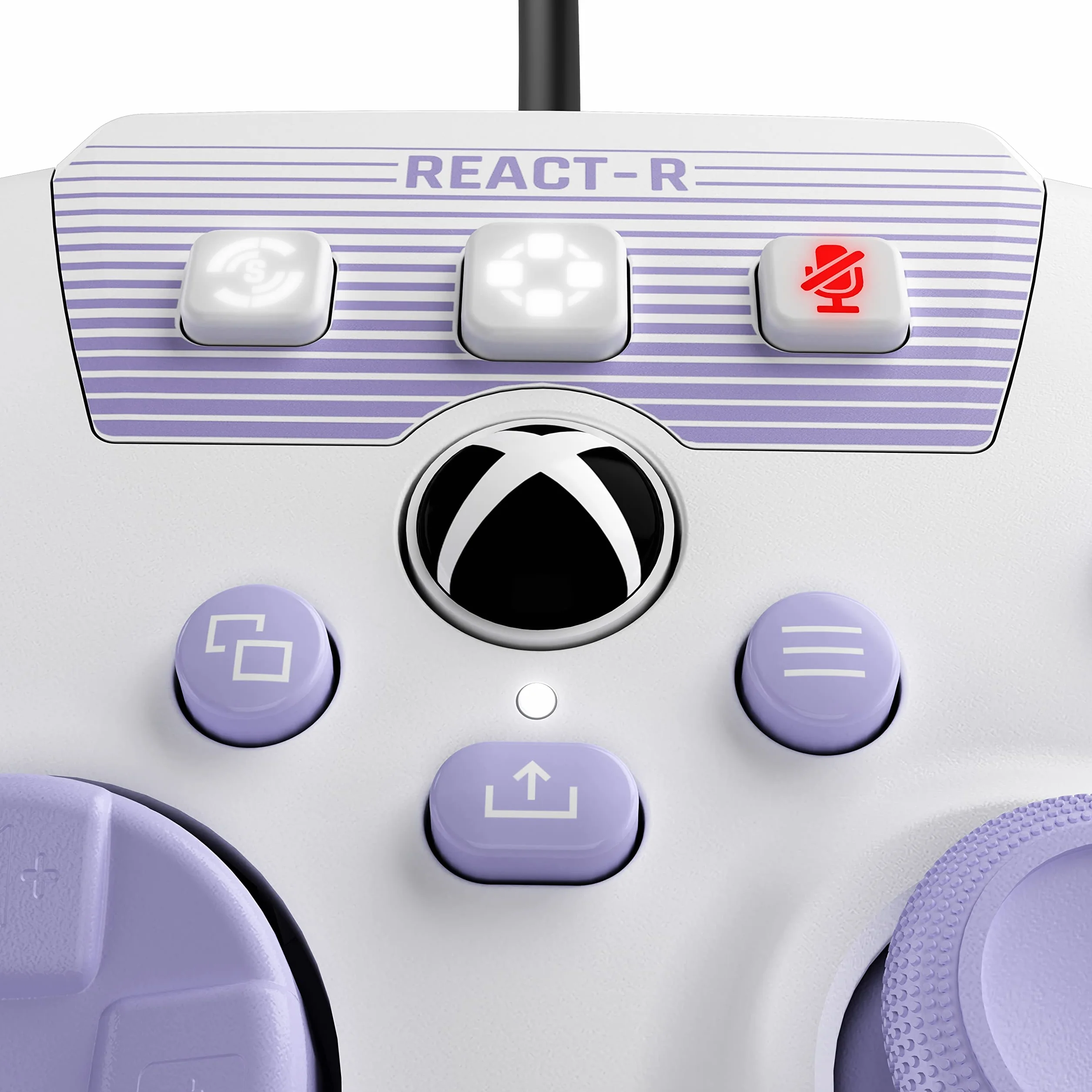 Turtle Beach REACT-R Kontroler – biały/fioletowy Xbox Series X, Xbox Series S & Xbox One | Windows 10 & 11, VelocityOne Rudder