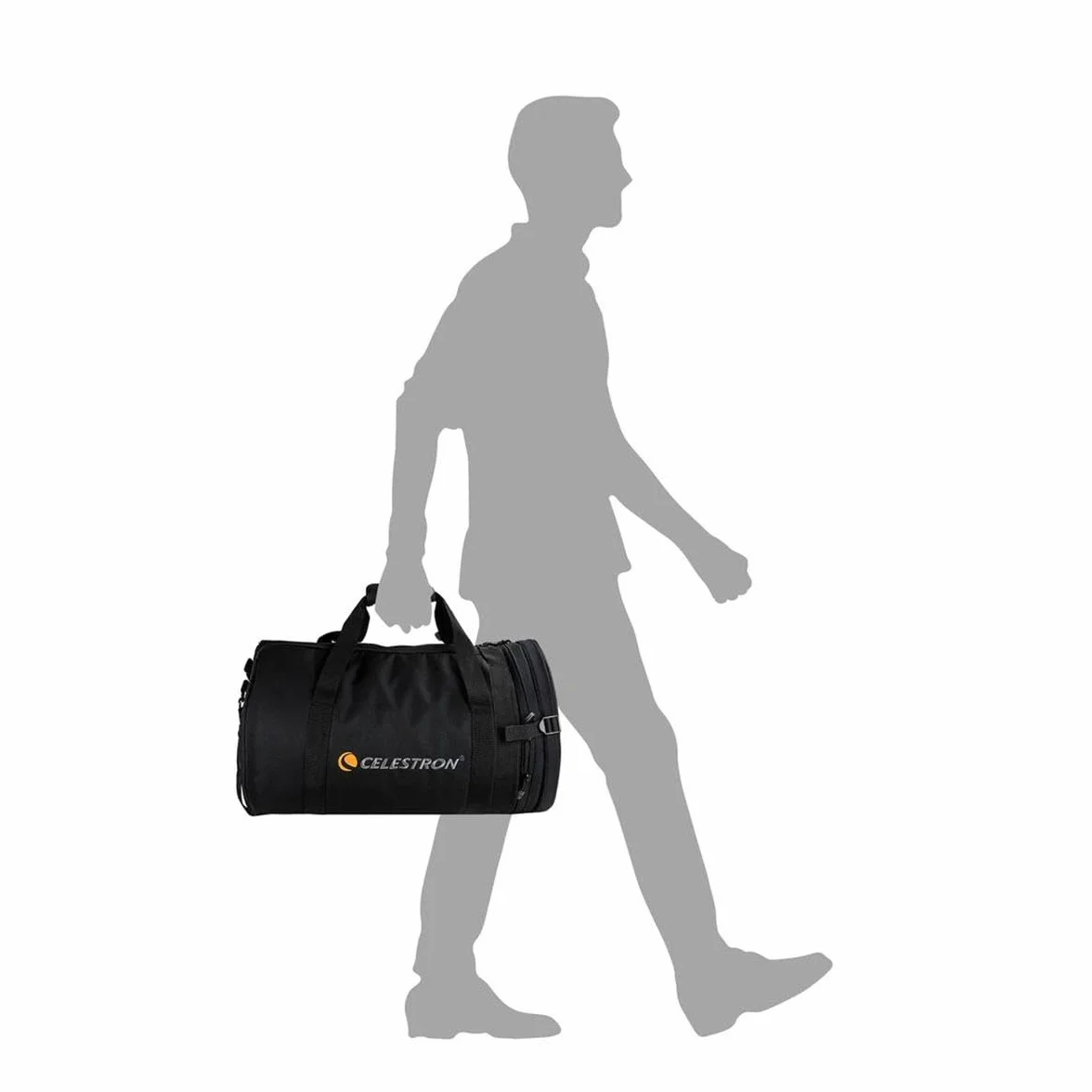 Celestron 94026 Telescope Bag - Torba na Celestron 94026 do teleskopów 8" Schmidta-Cassegraina i EdgeHD — wodoodporny i wytrzymaly futeral z ochronnymi sciankami, kieszenia na akcesoria, czarny