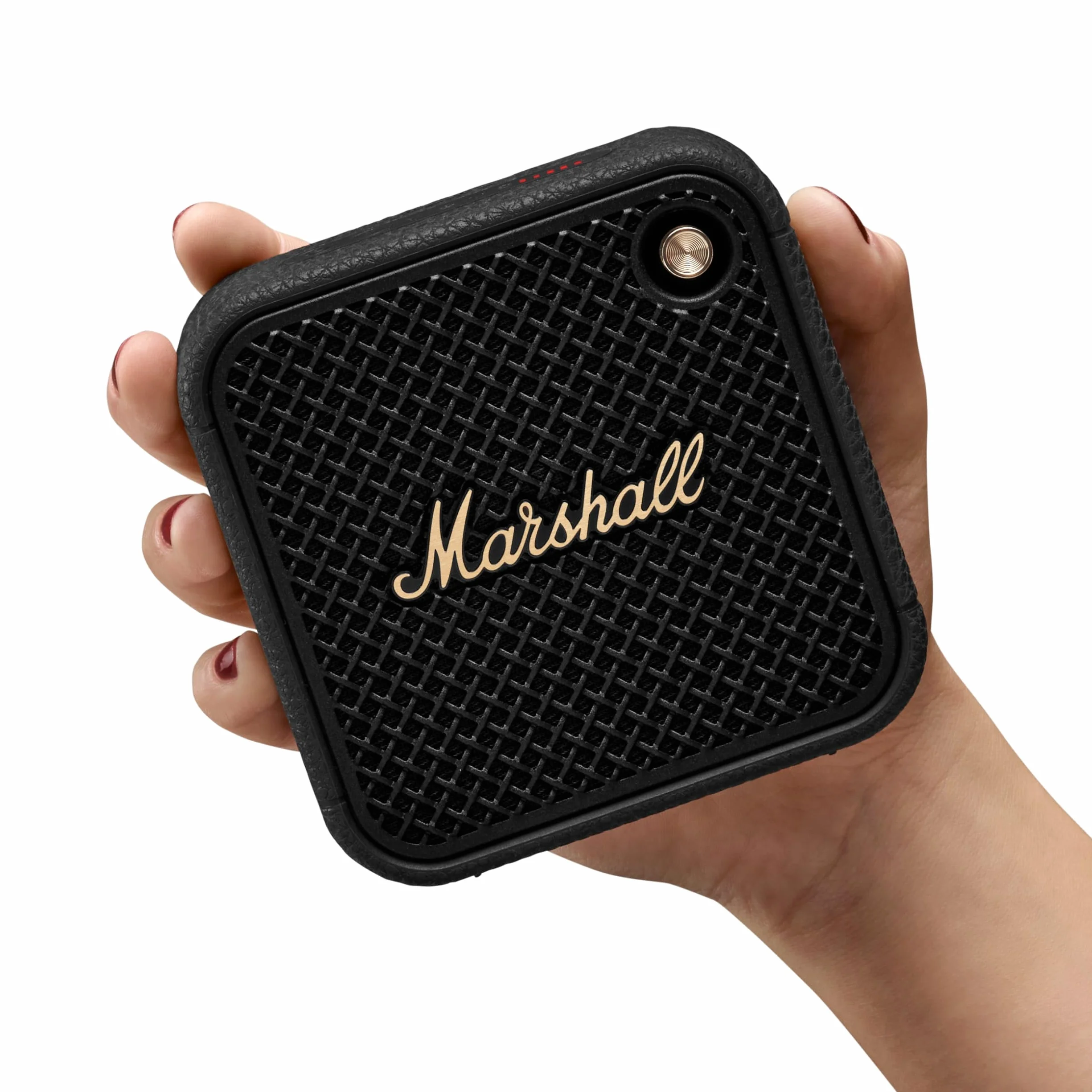 Marshall Willen II bezprzewodowe głośniki Bluetooth 17 godzin odtwarzania IP67 wodoodporne szybkie ładowanie - czarny i mosiądz