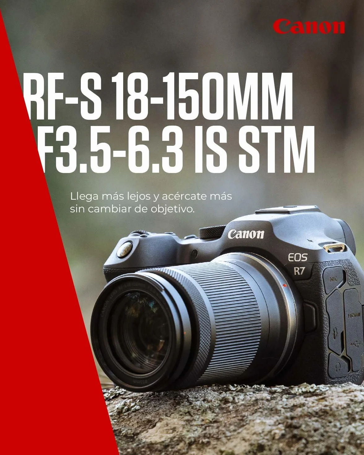 Obiektyw Canon RF-S 18-150 mm F3.5-6.3 is STM, zoom, 4,5-biegowy optyczny stabilizator obrazu, fotografia podróżna/dzika przyroda, kompatybilny z Canon EOS R