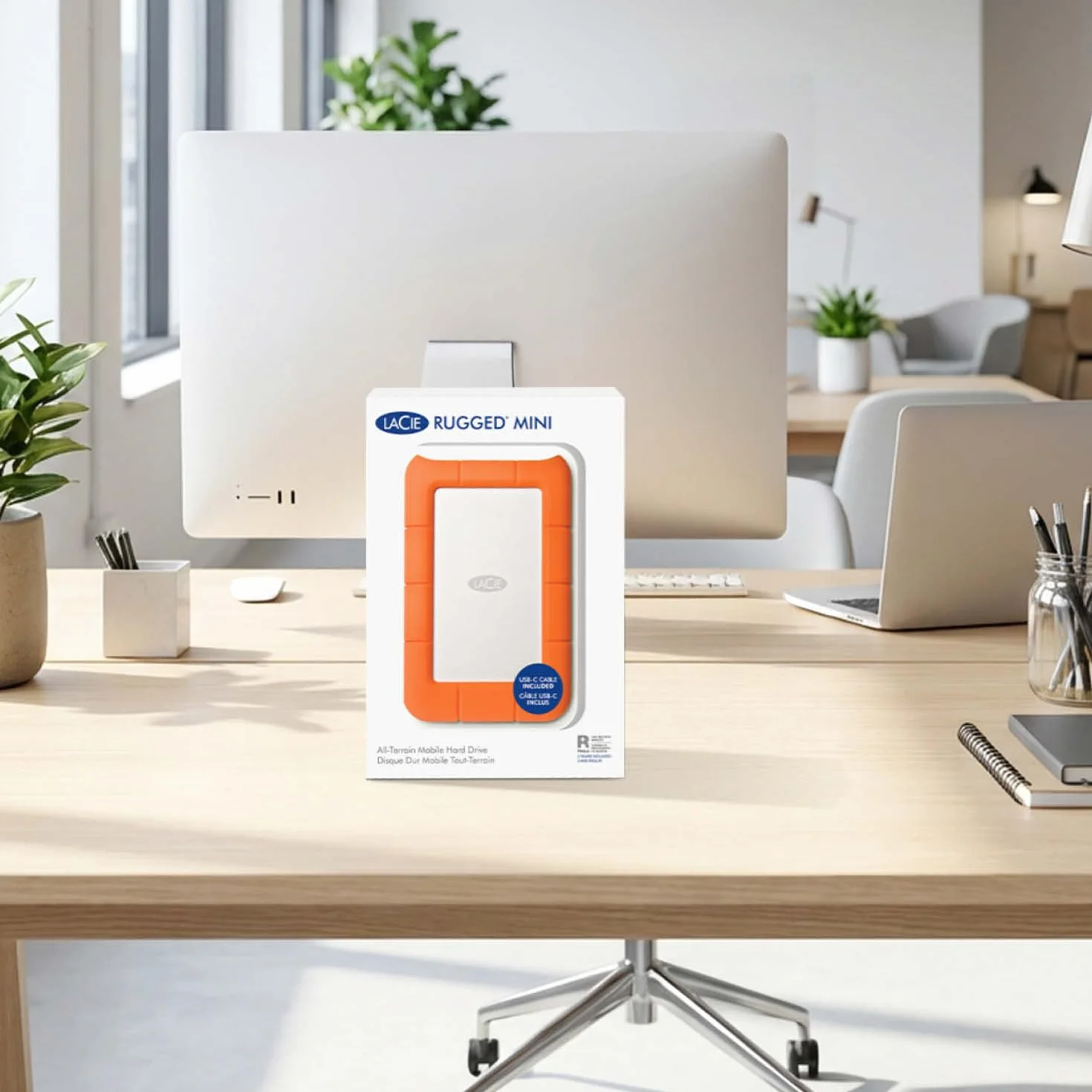LaCie Rugged Mini 5TB, Zewnętrzny dysk twardy przenośny, 2.5", PC Mac iPad & iPhone, Data Rescue Service (B07WW1RJ9R)