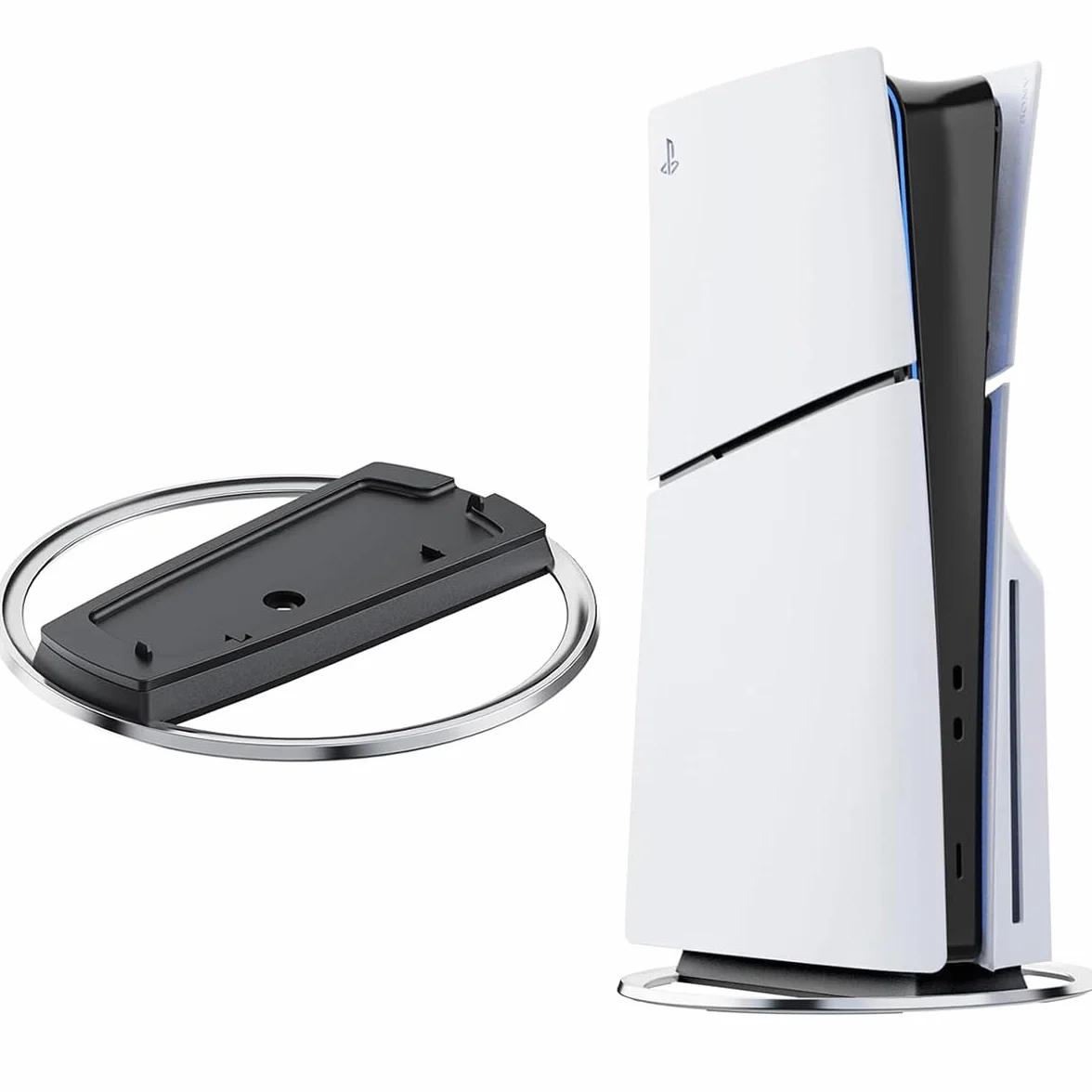 Pionowa podstawa do PS5 Slim i Playstation 5 Pro - antypoślizgowa podstawa ABS - stojak akcesoria do konsoli PS5