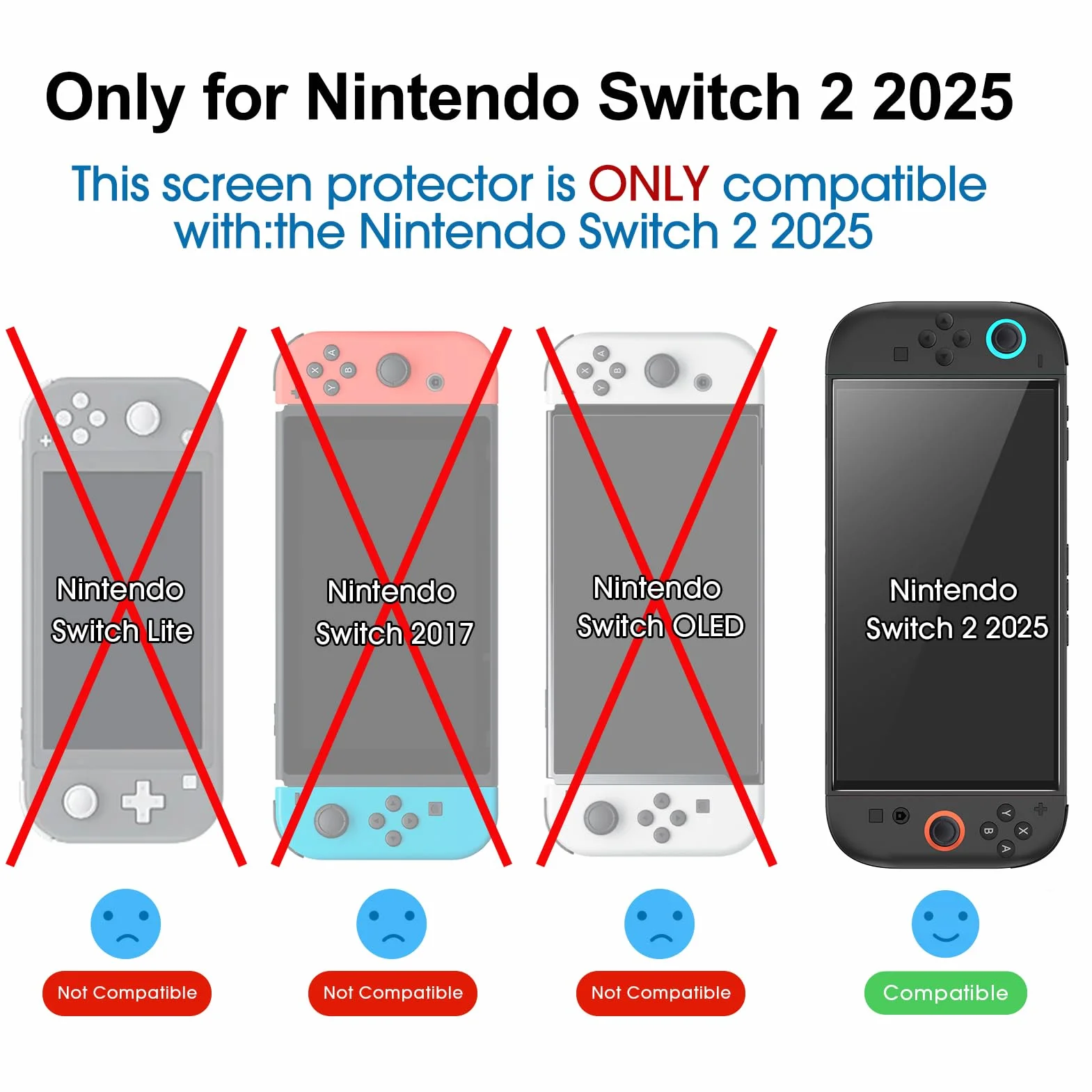 amFilm Auto-Alignment OneTouch do Nintendo Switch 2 2025, matowa ochrona wyświetlacza, szkło hartowane, instalacja w 30 sekund, bez pęcherzyków powietrza, nie oślepia, nie pozostawia śladów palców
