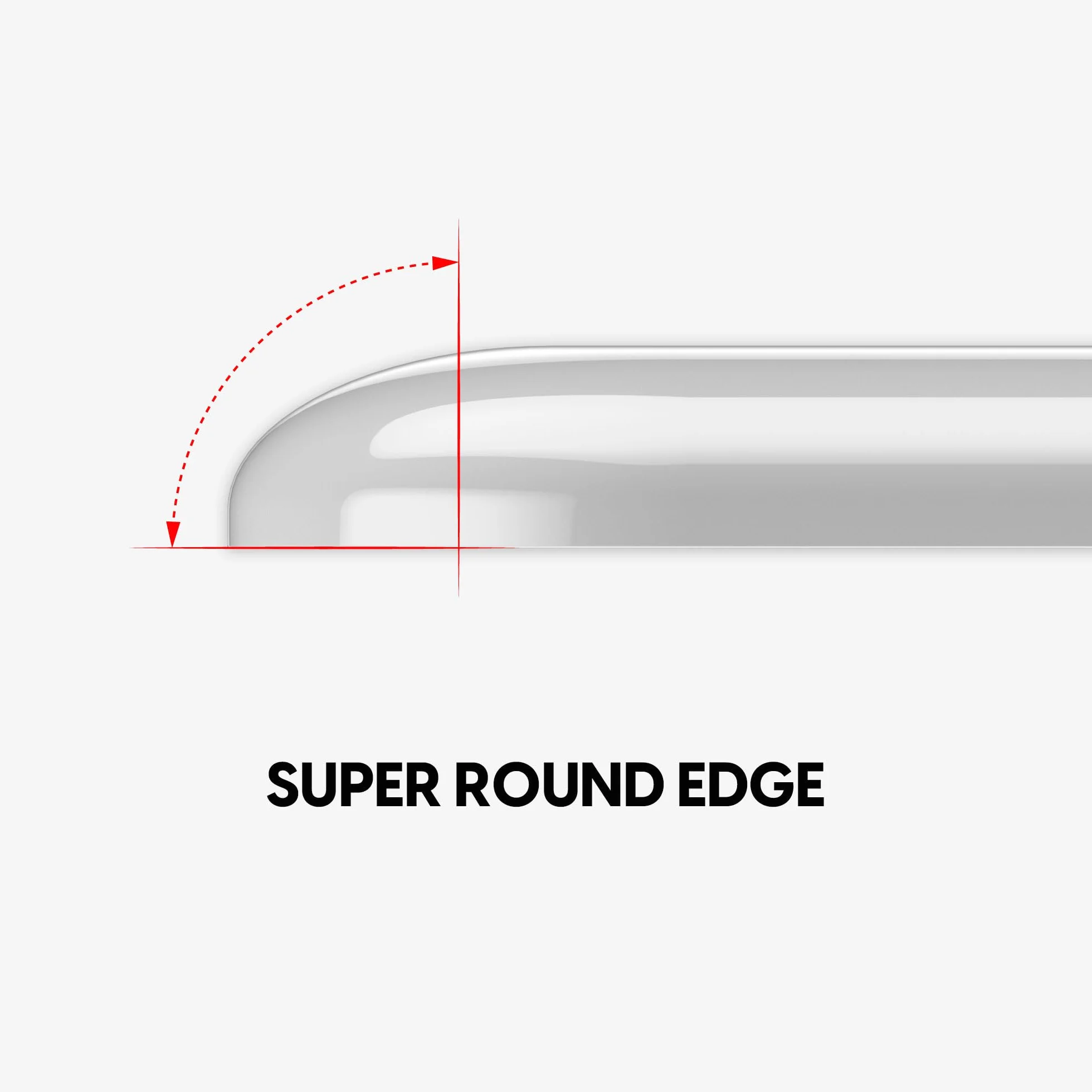Superglide Szklane łyżwy pod mysz do Logitech G Pro X Superlight2, polerowana okrągła krawędź, wytrzymała podeszwa, białe