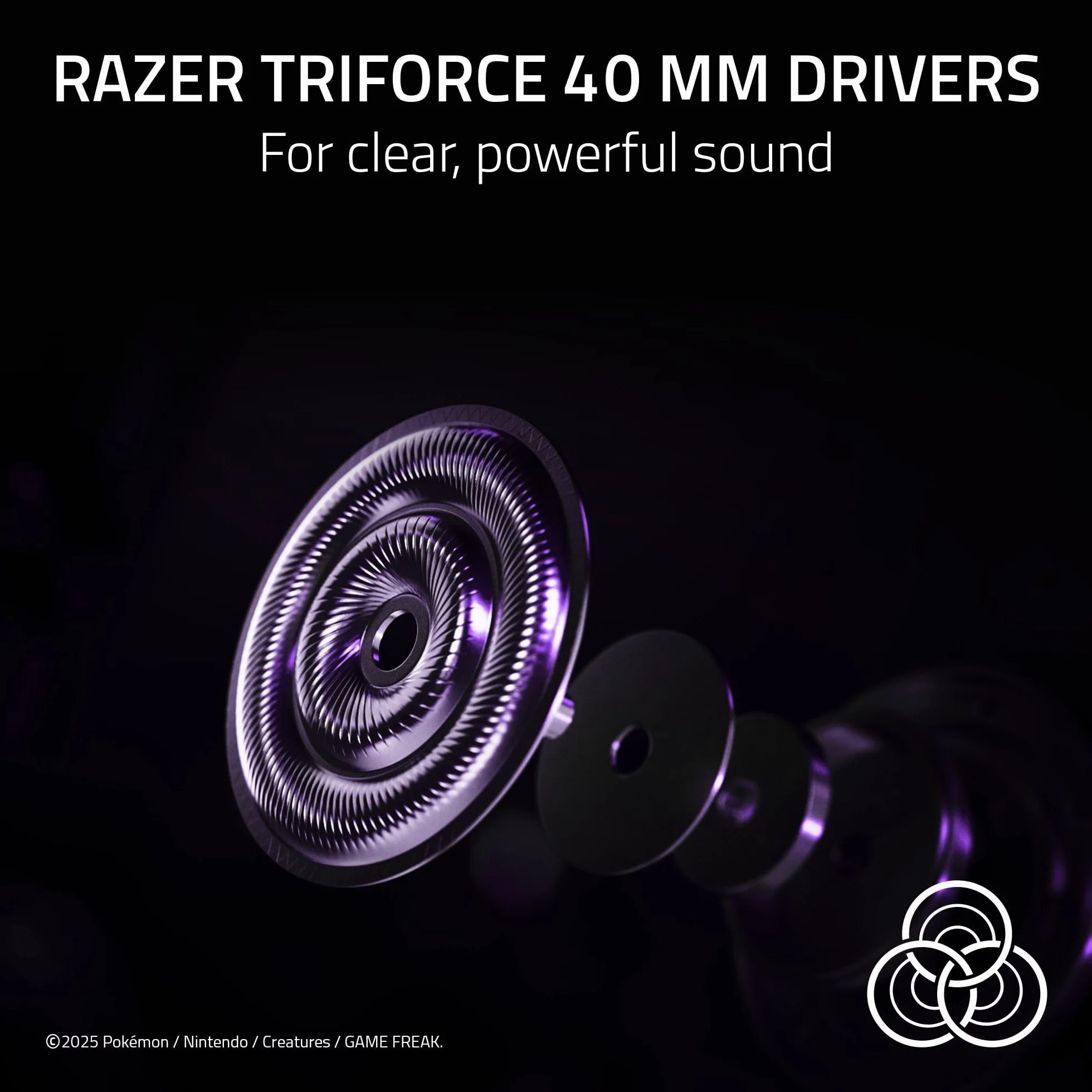 Razer Kraken Kitty V2 - Pokémon Gengar Edition - zestaw słuchawkowy USB - kolce Gengar - strumieniowe oświetlenie reaktywne - mikrofon kardioidalny - przetworniki TriForce 40mm | Fioletowy