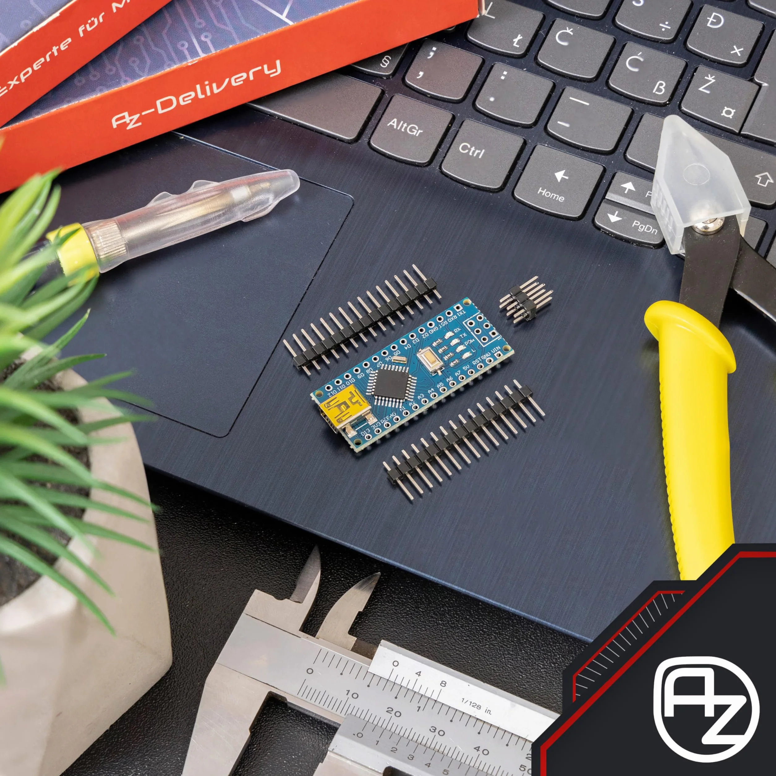 AZDelivery 3 x AZ-Nano V3-Board z Atmega328 CH340 kompatybilne z AZ-Nano V3-Board w tym E-Book!