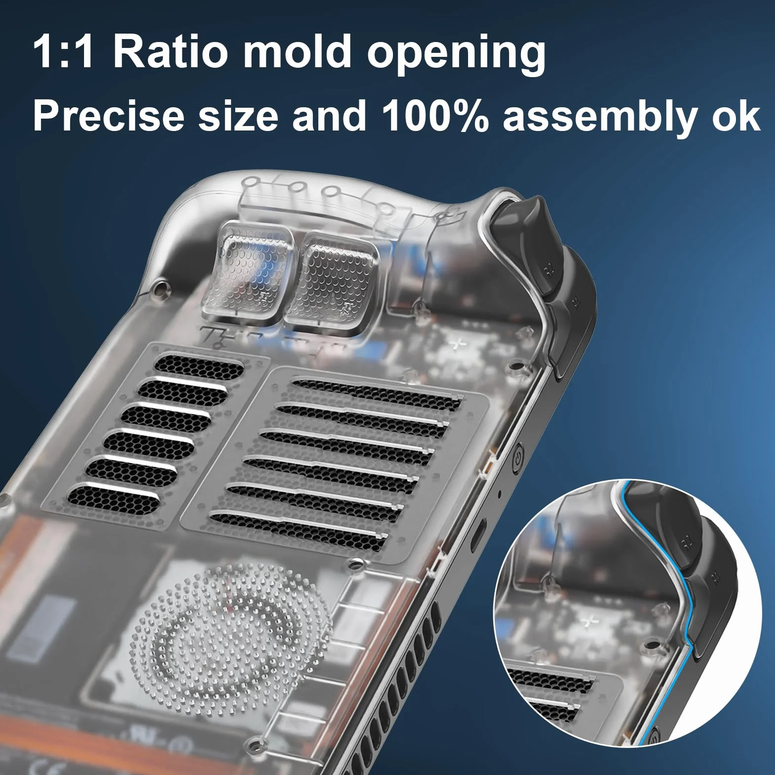 Obudowa Płyty Tylnej Panele dla Steam Deck/Steam Deck OLED Konsoli, DIY Przezroczysta Wymienna Obudowy Niestandardowy Panel z Otworem Wentylacyjnym