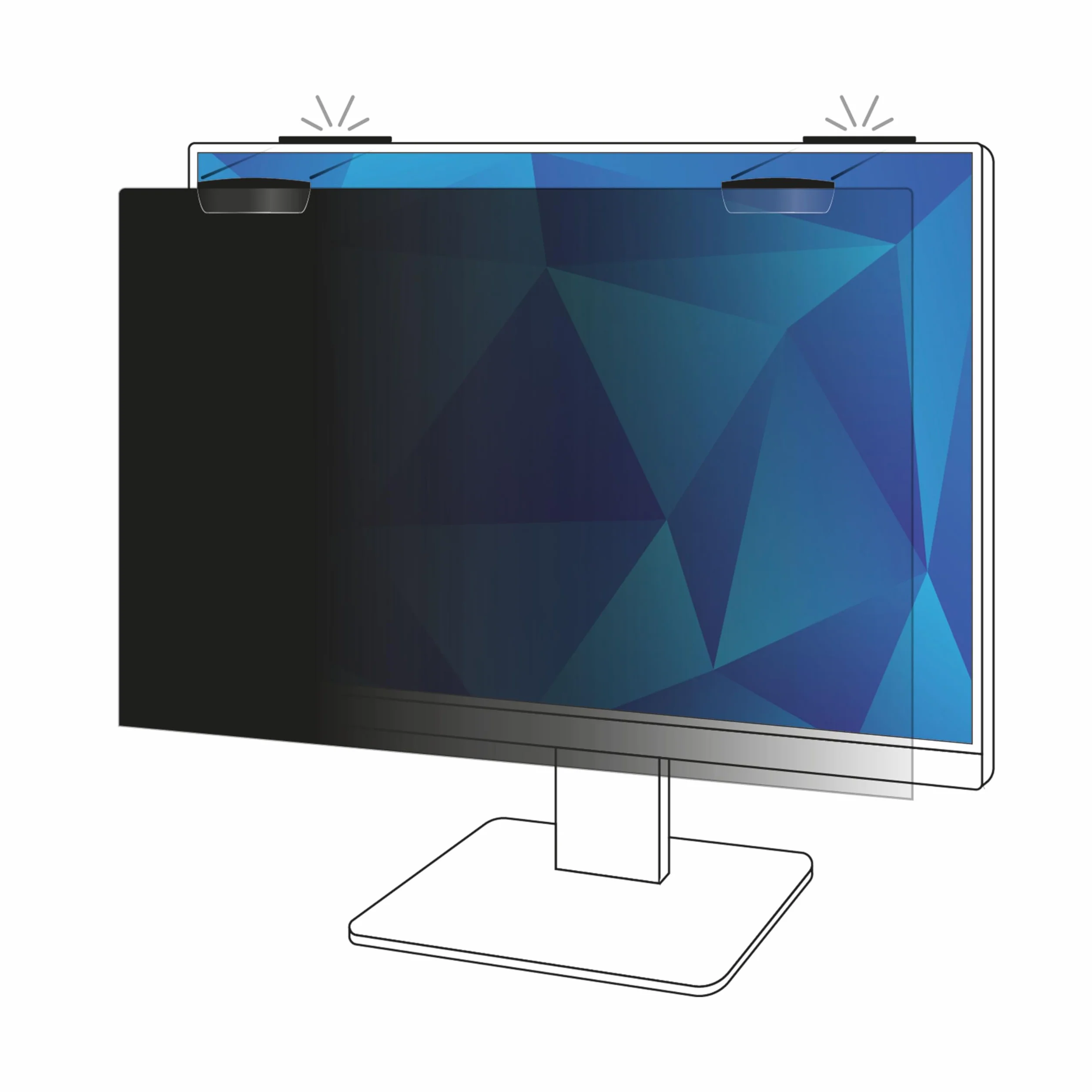 3M™ Filtr prywatyzujący do monitora pełnoekranowego 24" COMPLY™ mocowanie magnetyczne, 16:10, PF240W1EM